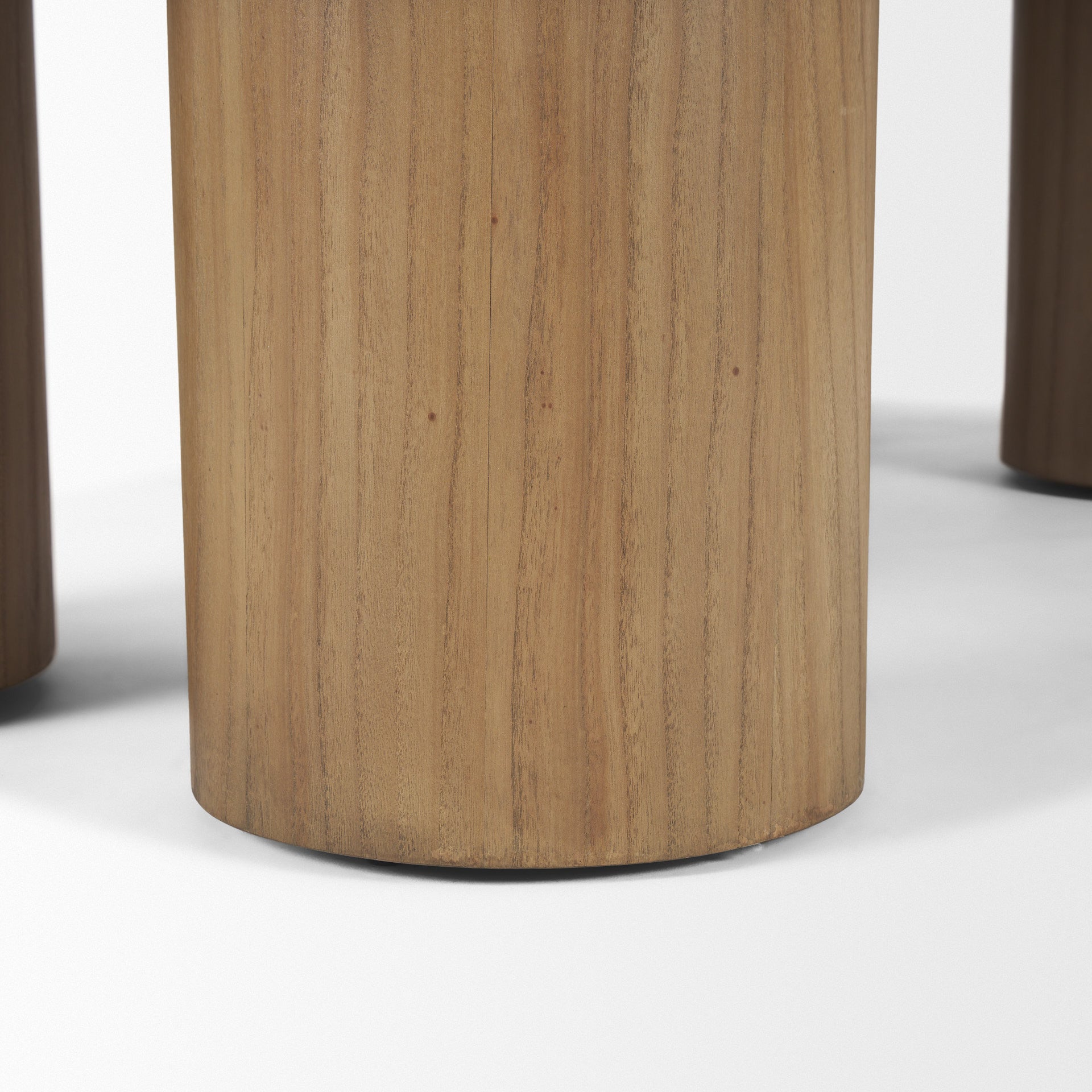 55" Natural Solid Wood Oval Coffee Table