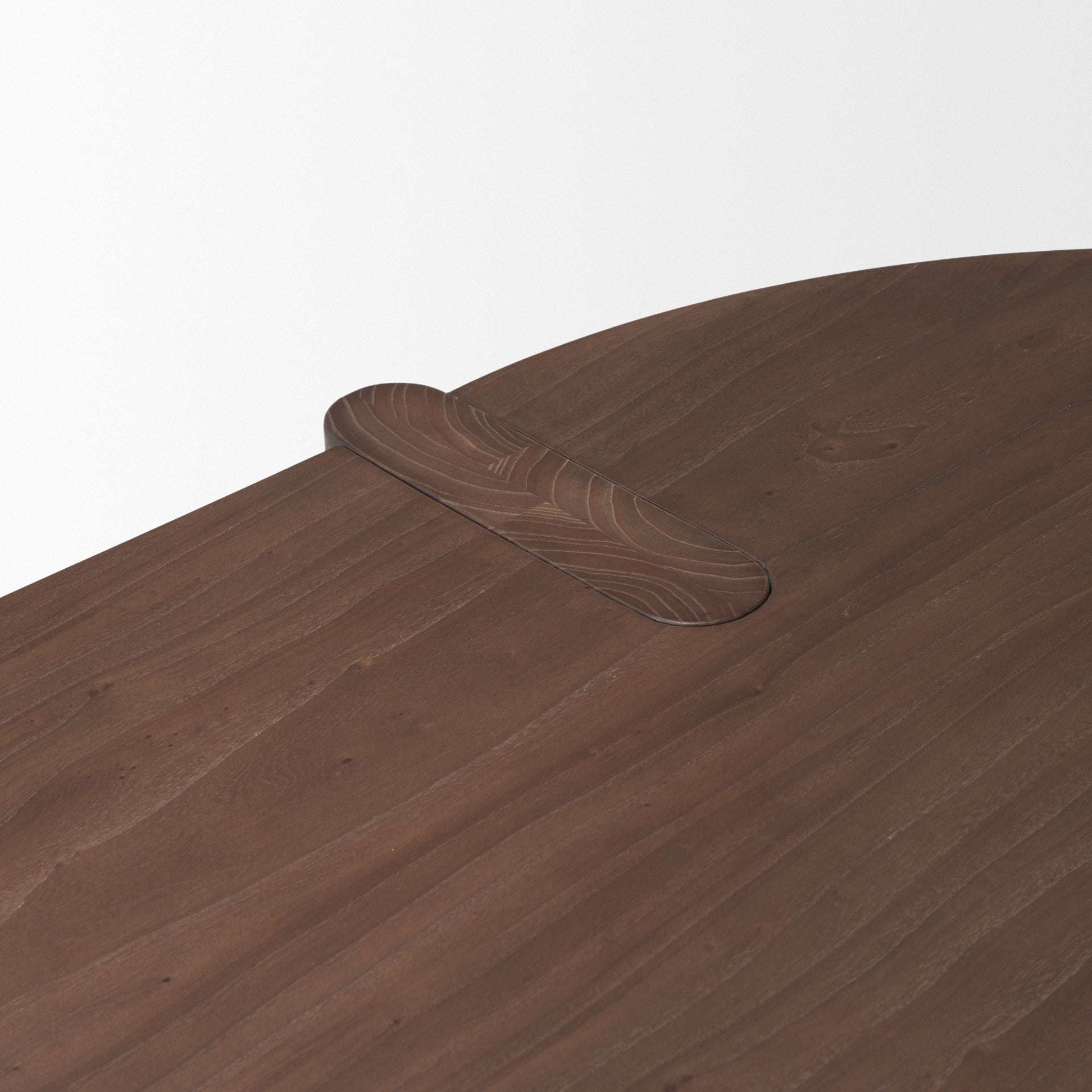 91" Brown Solid Wood Oval Dining Table