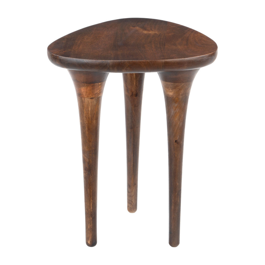 22" Walnut Solid Wood Oval End Table