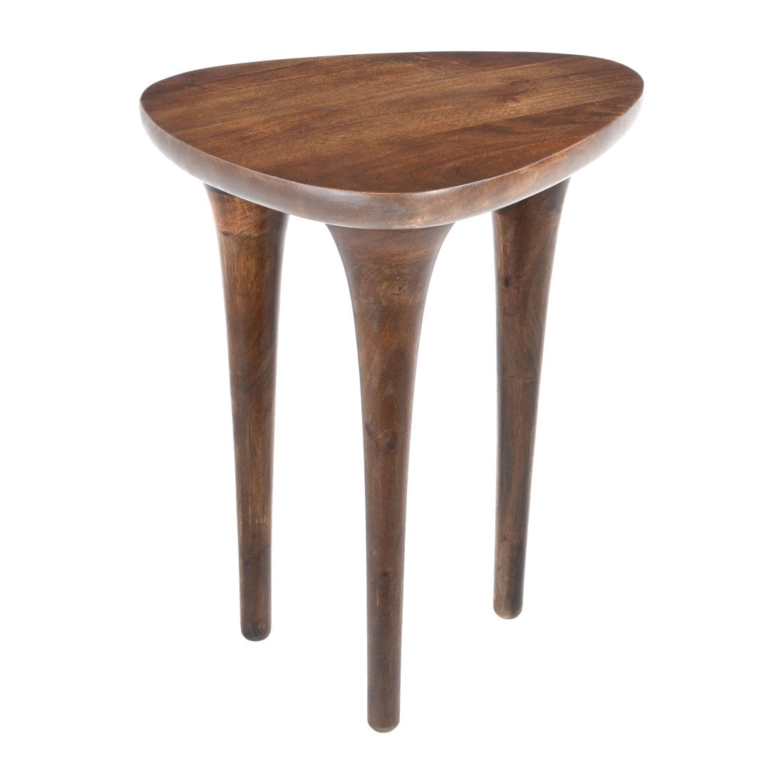 22" Walnut Solid Wood Oval End Table