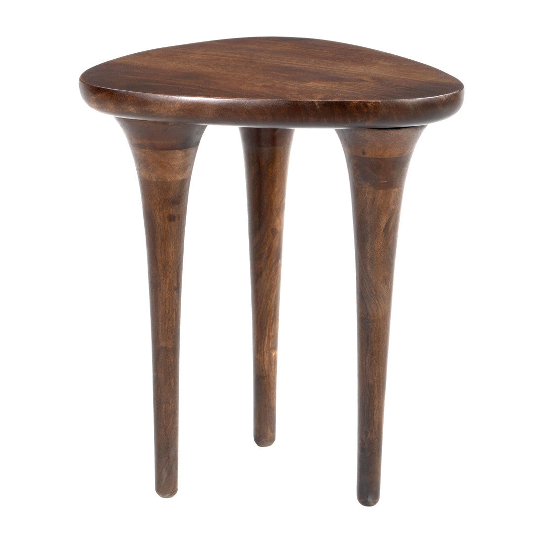 22" Walnut Solid Wood Oval End Table