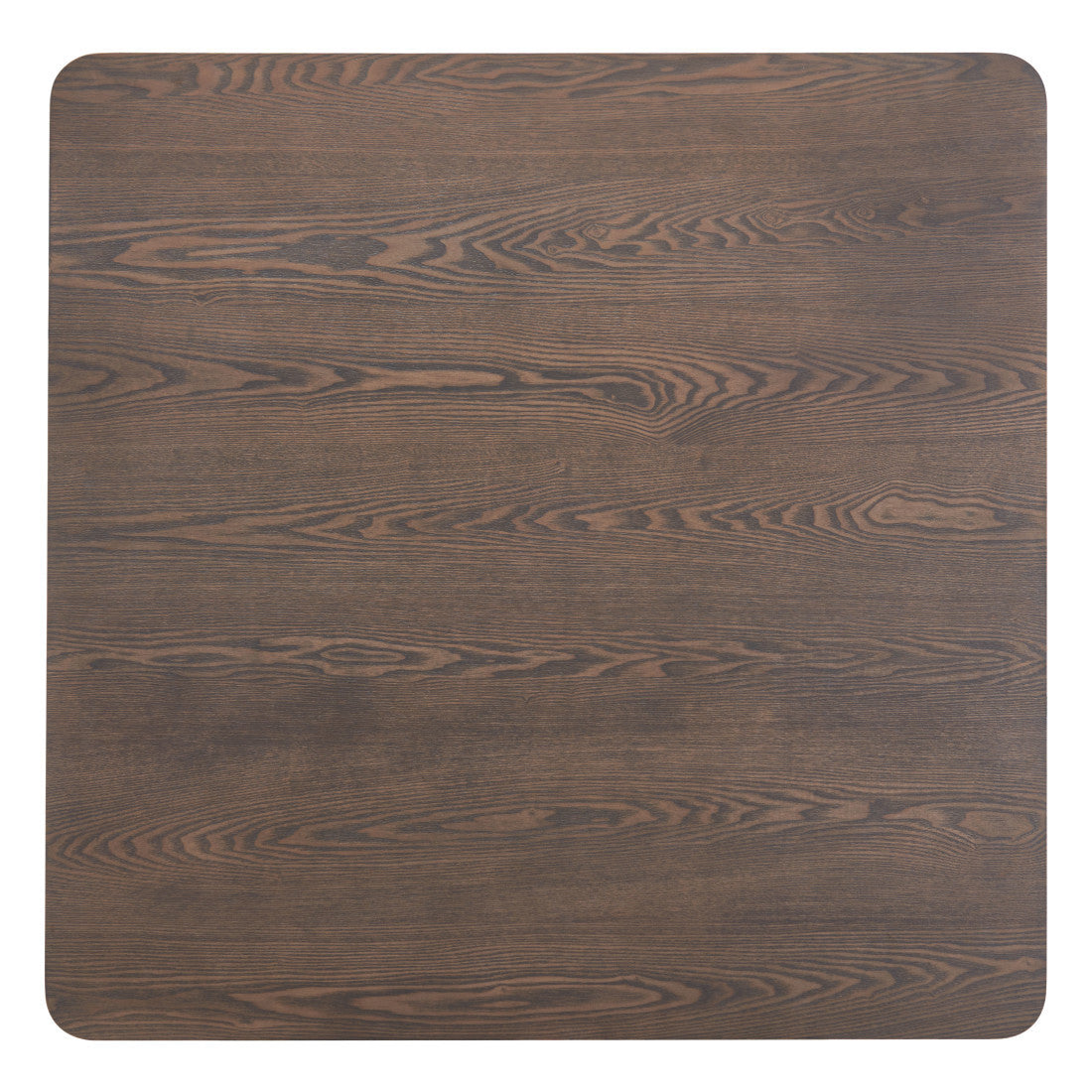 41" Espresso Wood Pedestal Base Square Dining Table