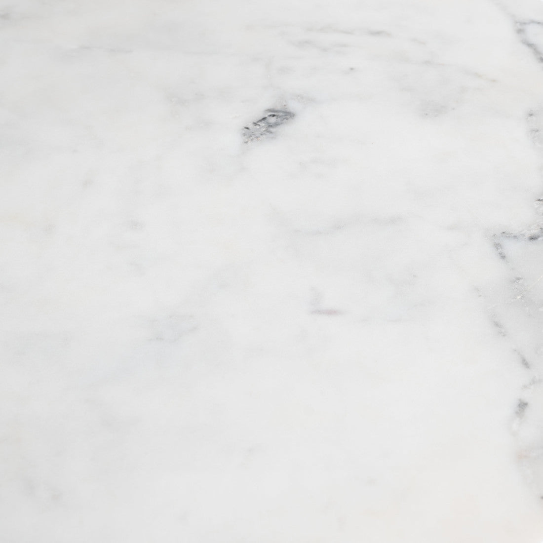 34" White and Black Marble and Iron Adjustable Height Round Bar Table