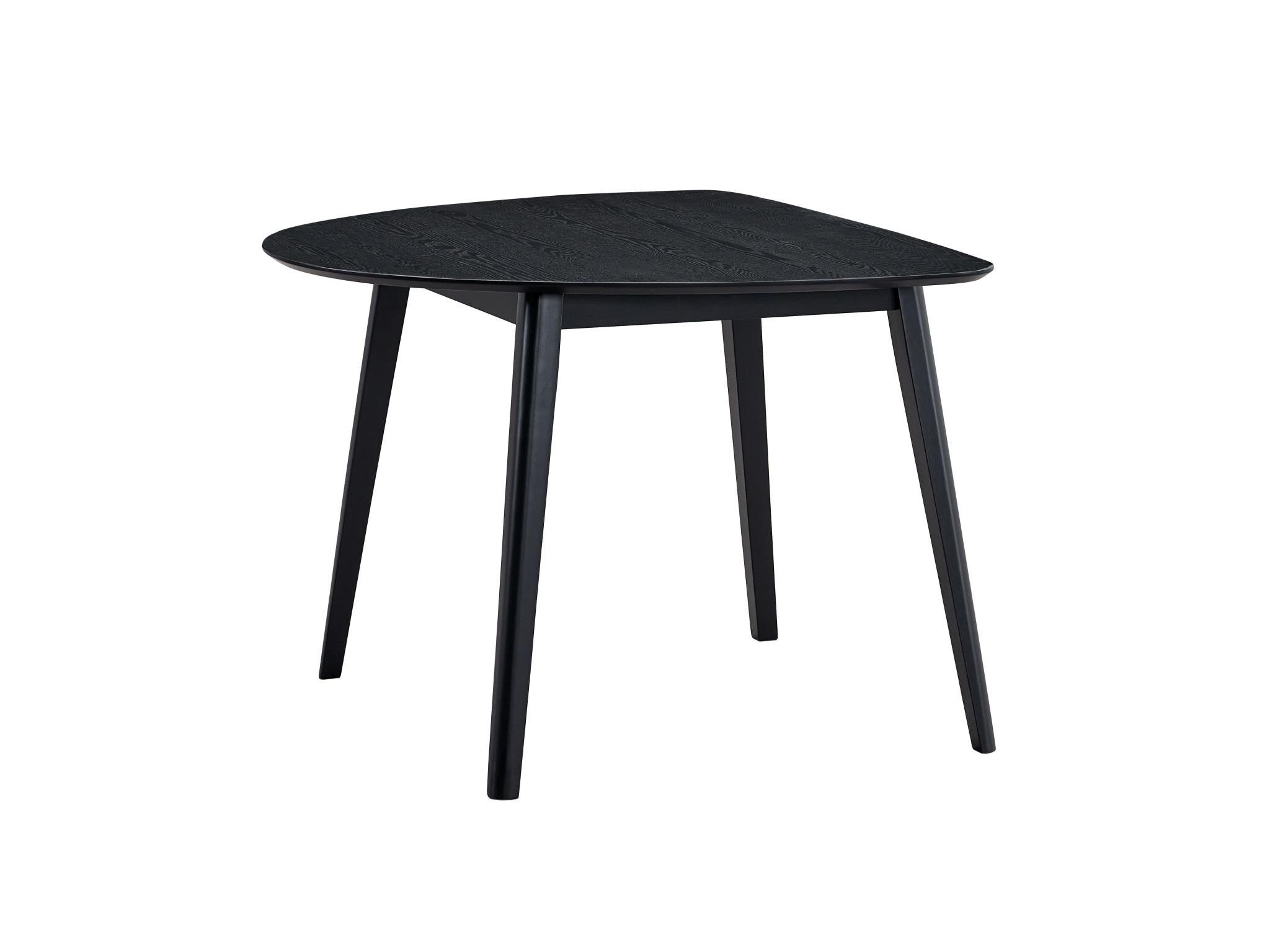 43" Black Wood Dining Table