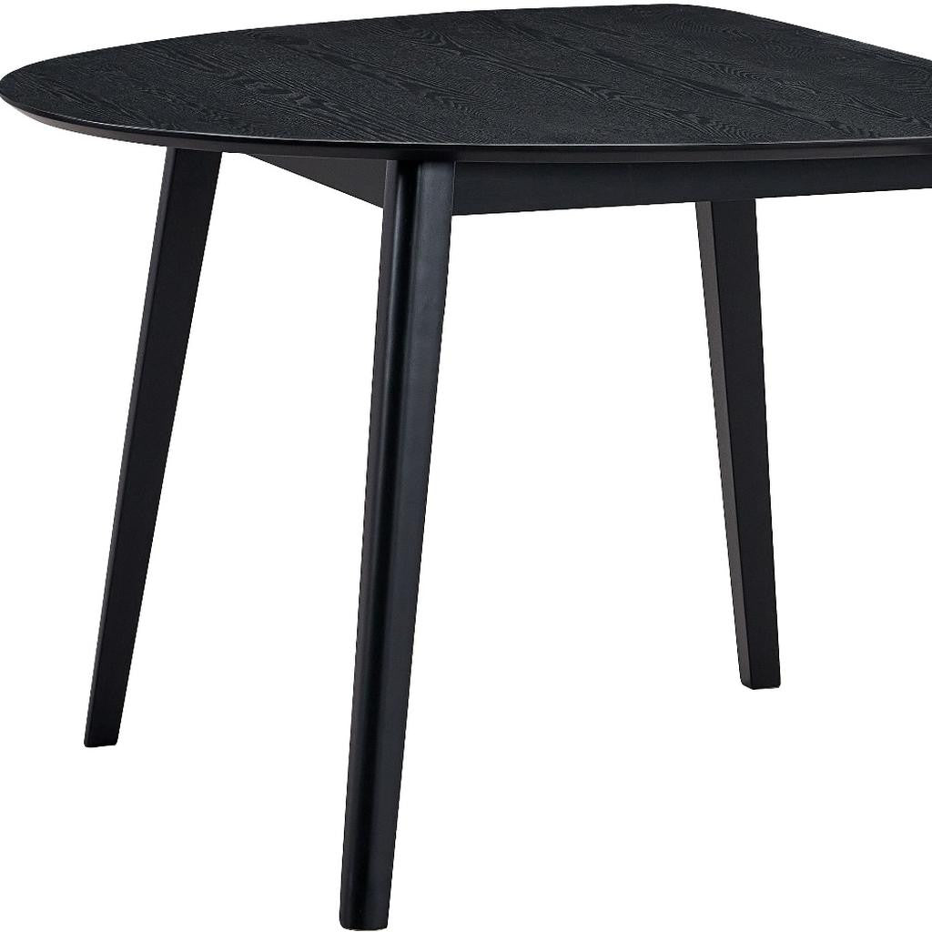43" Black Wood Dining Table