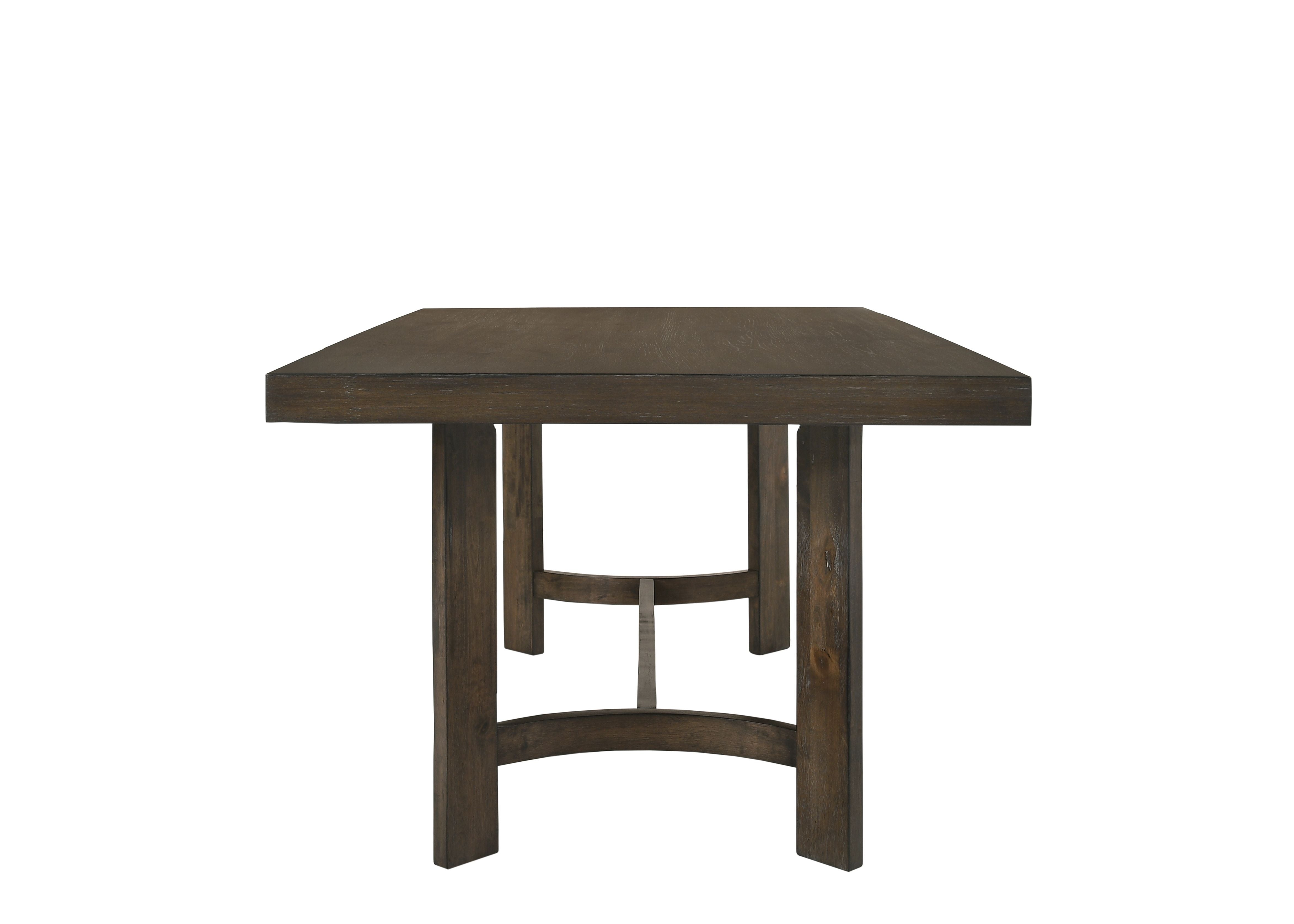 70" Espresso Wood Trestle Base Dining Table