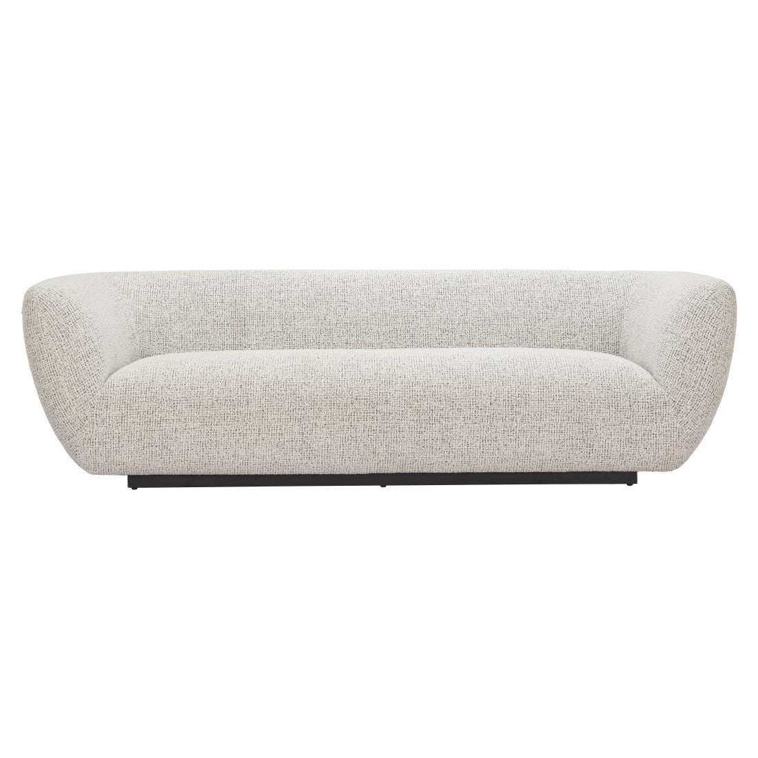 96" Gray Upholstered Sofa