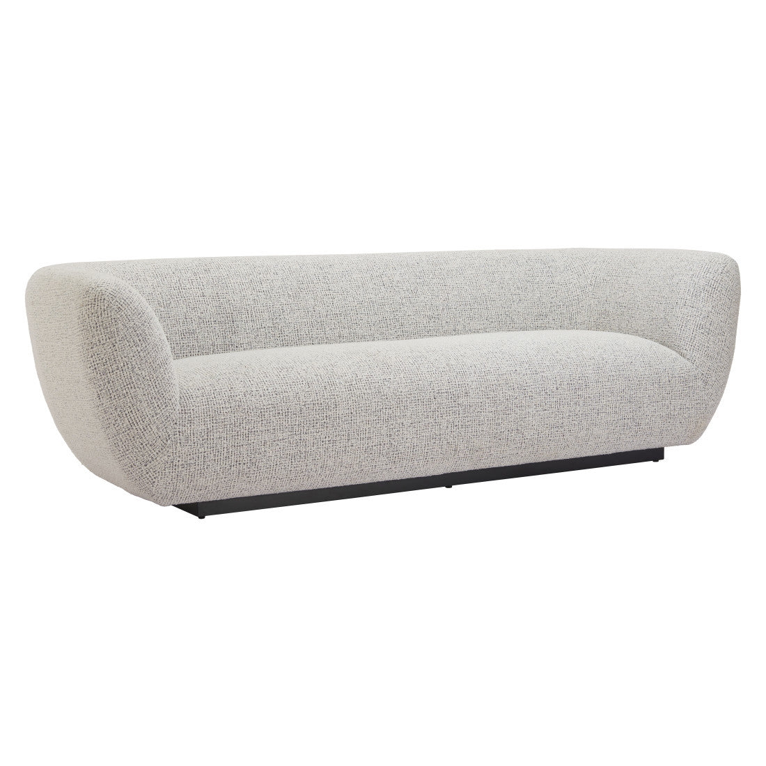 96" Gray Upholstered Sofa