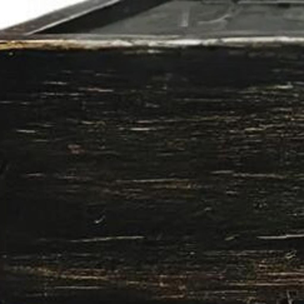 10" Black Distressed Wood Wall Mounted Floating Shelf With LED