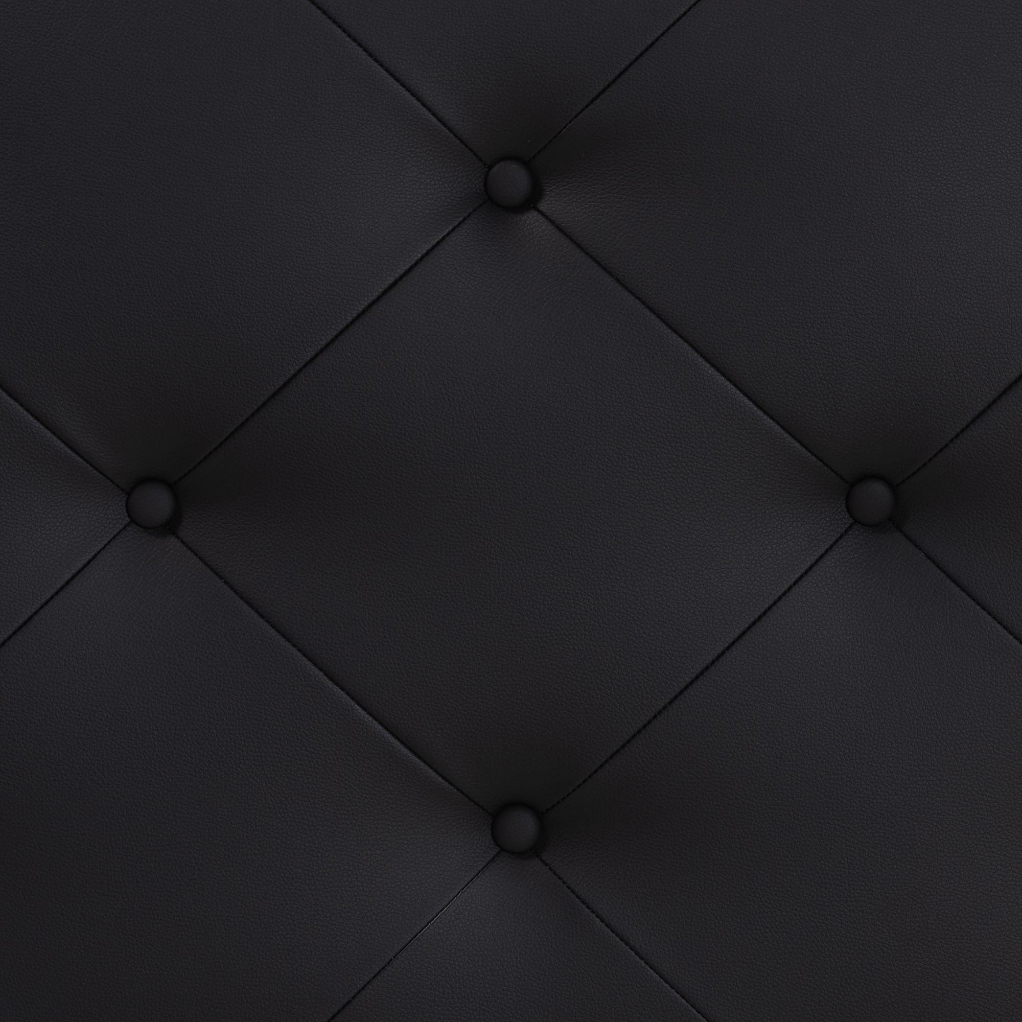Baxton Studio Baltimore Modern and Contemporary King Black Faux Leather Upholstered Headboard