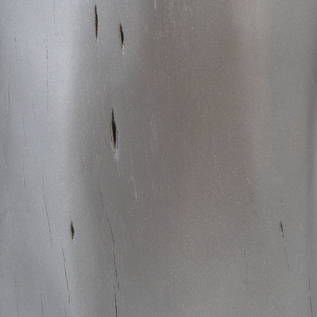 22" Gray Solid Wood Round Tree Stump End Table