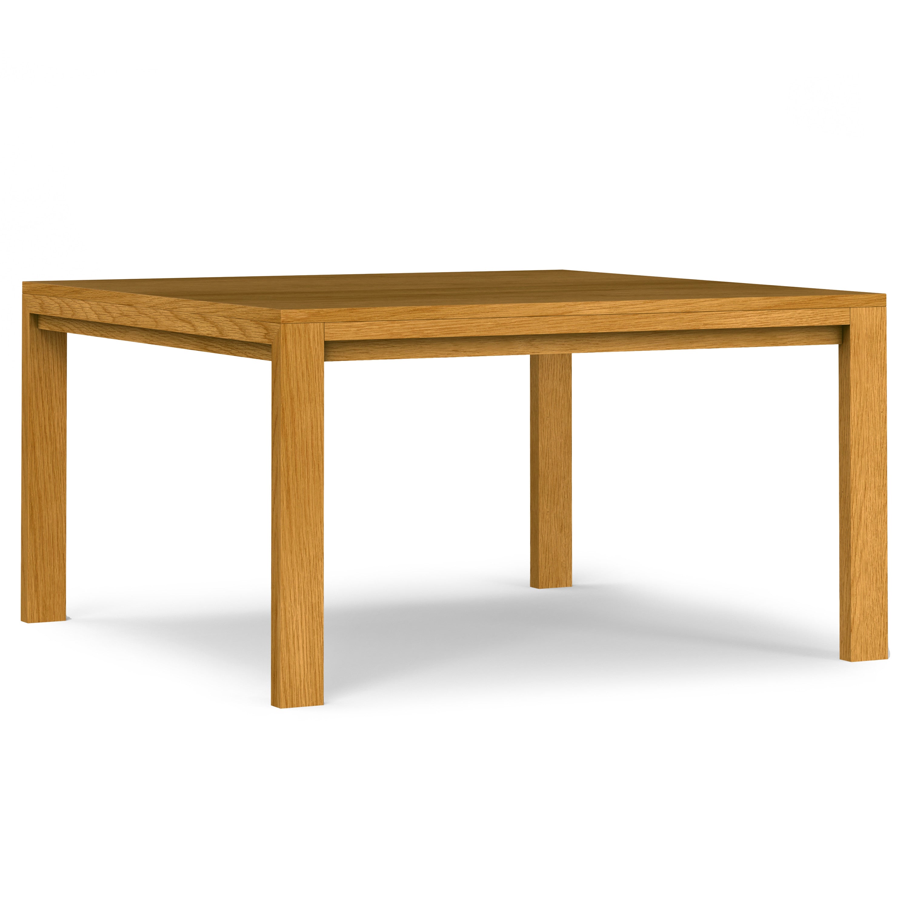 54" Oak Wood Square Dining Table