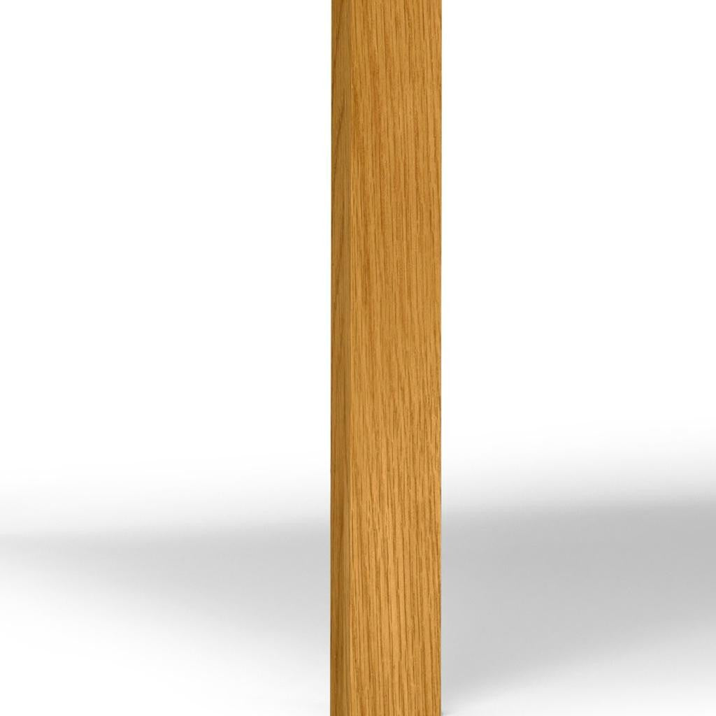 54" Oak Wood Square Dining Table