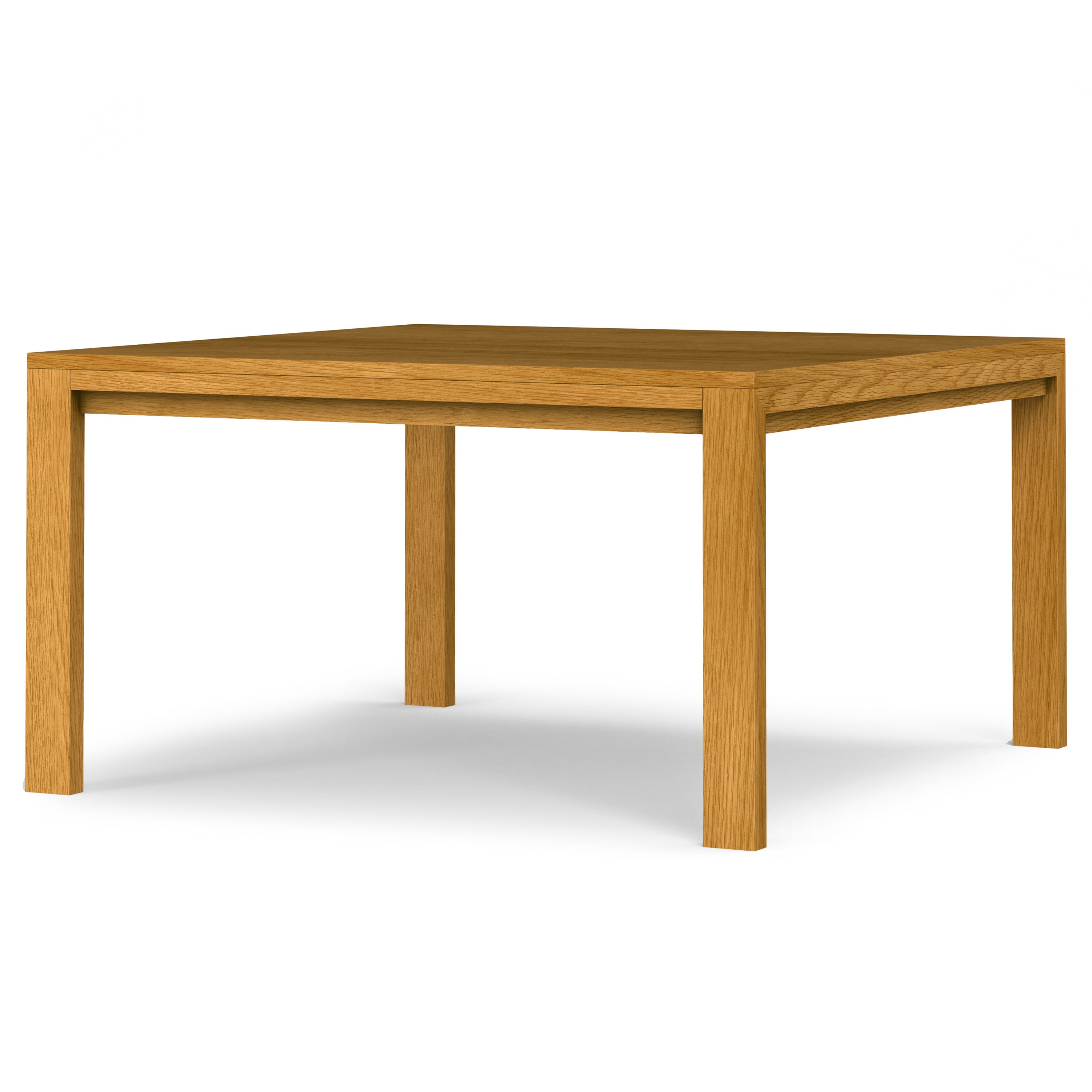 54" Oak Wood Square Dining Table