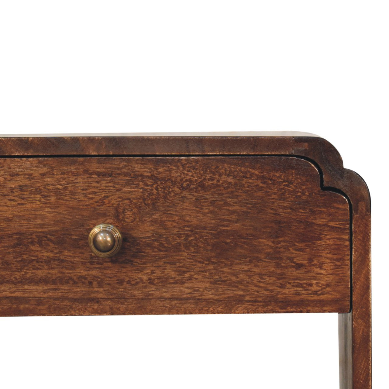 20" Chestnut Solid Wood One Drawer Nightstand