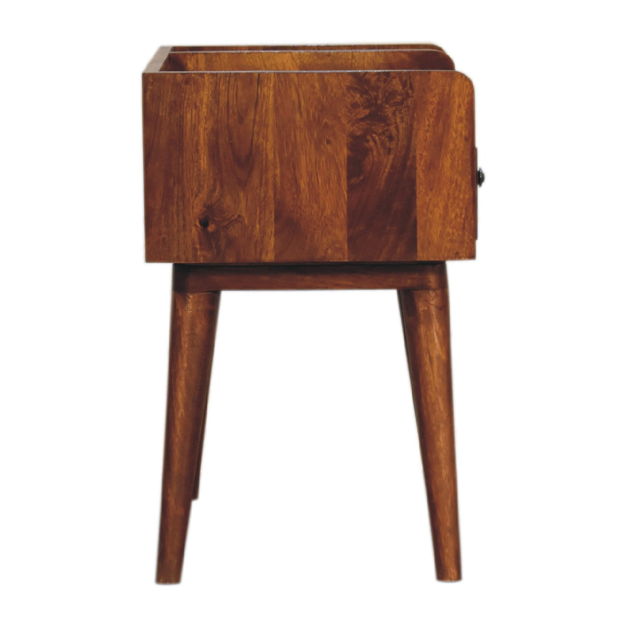 22" Chestnut Solid Wood One Drawer Nightstand