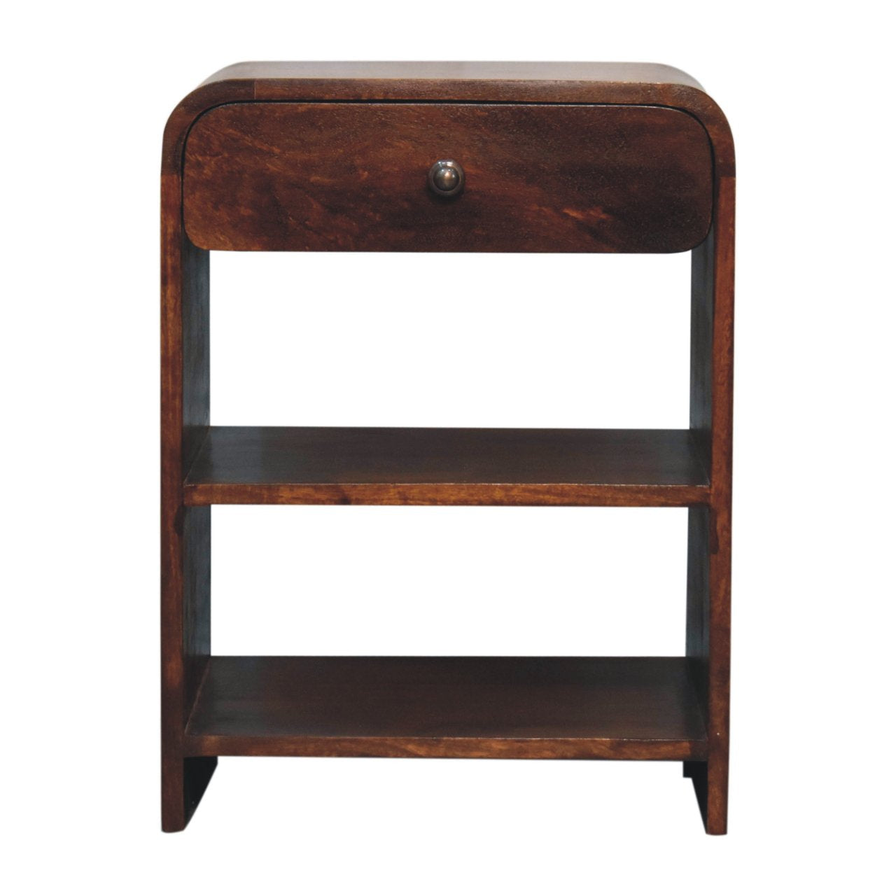 24" Chestnut Solid Wood One Drawer Nightstand