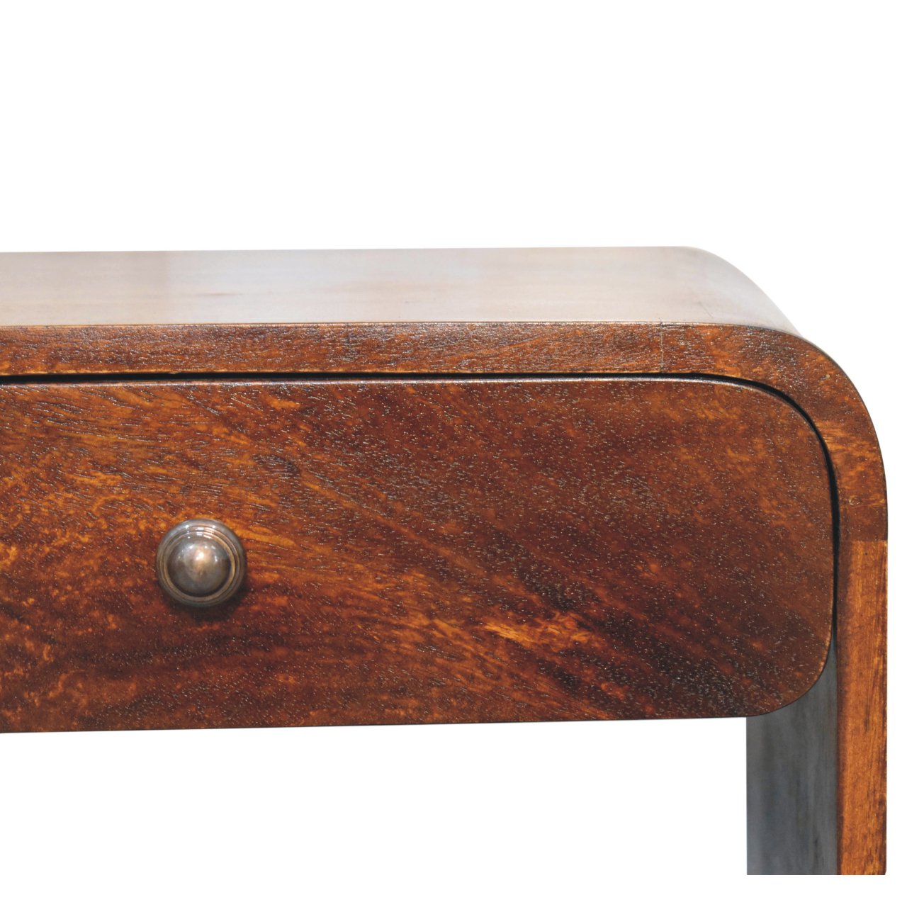 24" Chestnut Solid Wood One Drawer Nightstand
