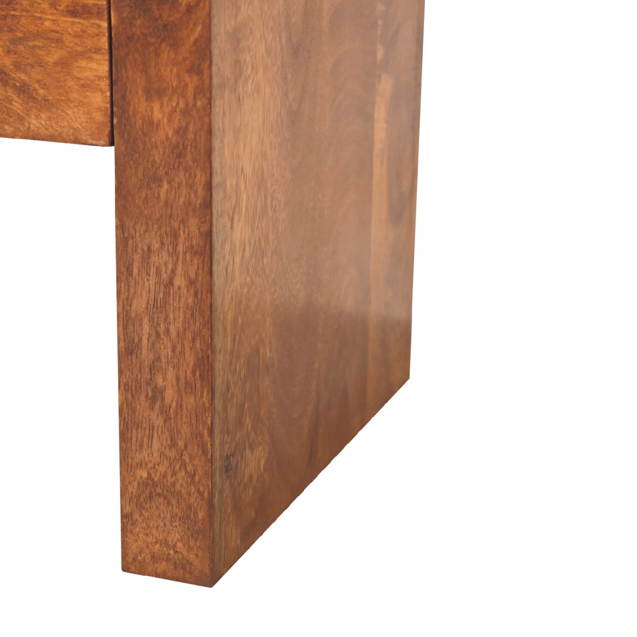 16" Chestnut Solid Wood One Drawer Nightstand