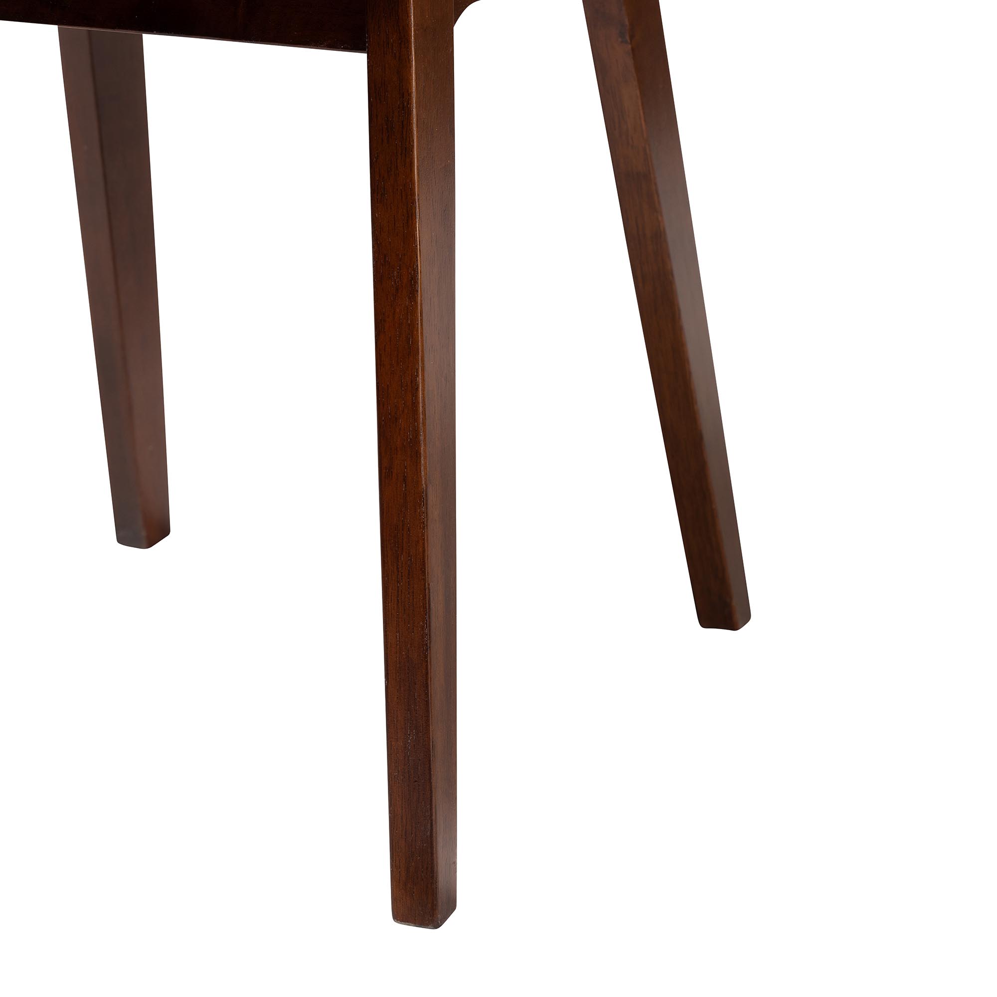 Baxton Studio Elsa Mid-century Modern Scandinavian Style Dark Walnut Bent Wood Dining Chair