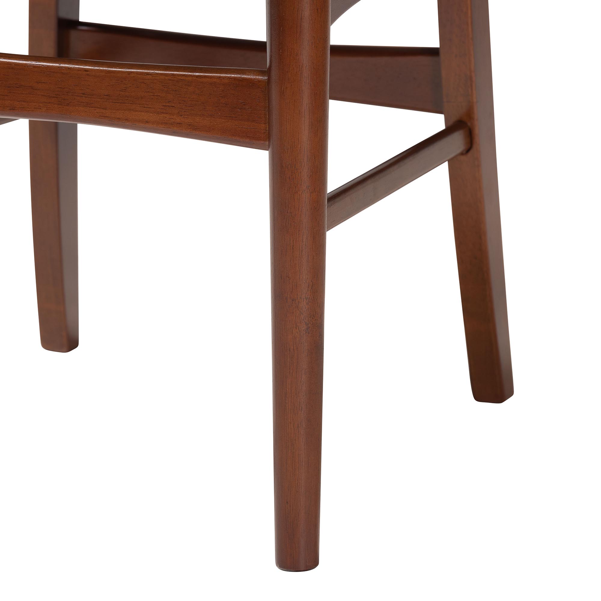 Baxton Studio Netherlands Mid-century Modern Scandinavian Style Dark Walnut Bent Wood Dining Side Chair