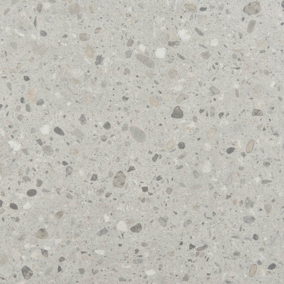 24" Gray and Black Faux Terrazzo and Steel Square Bar Table