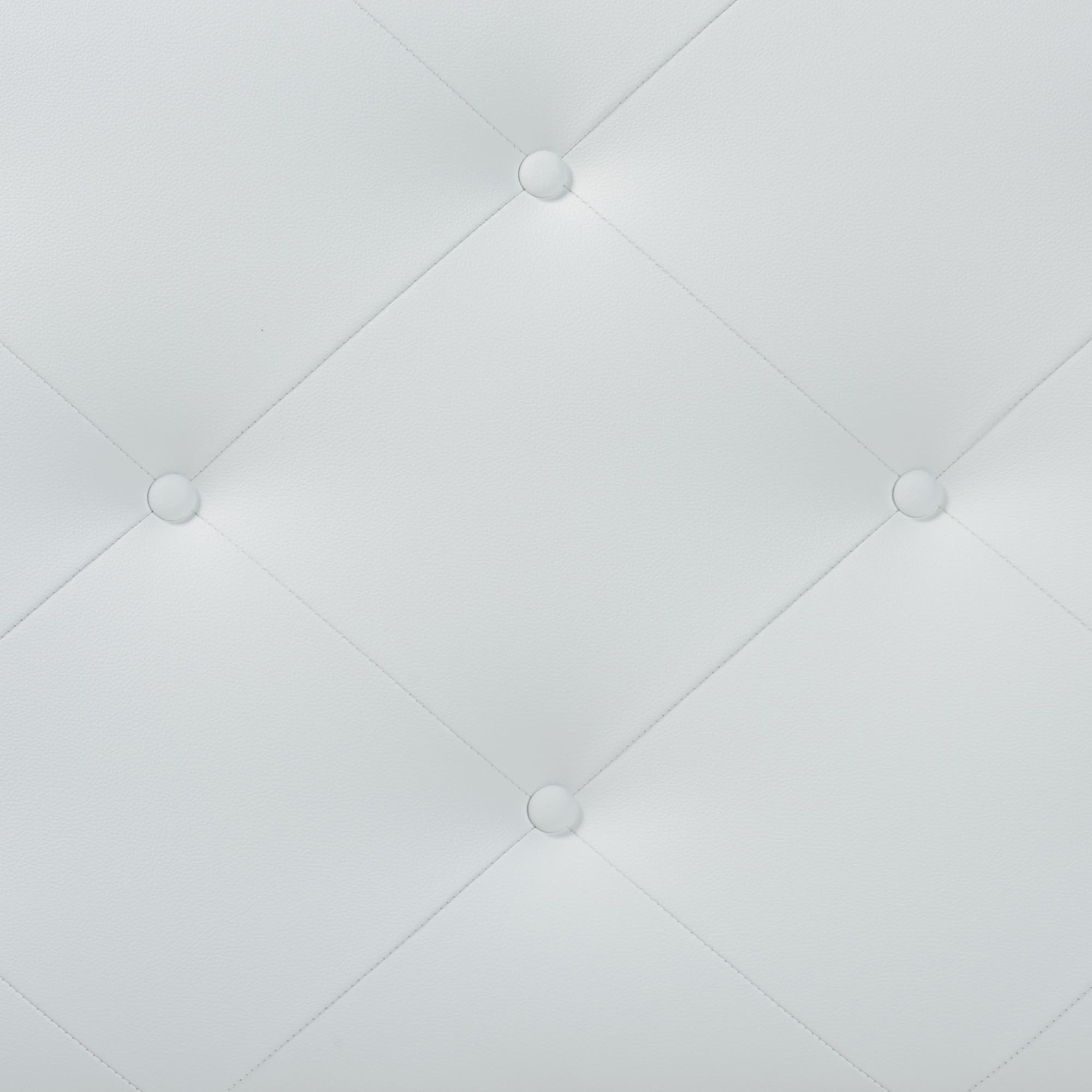 Baxton Studio Baltimore Modern and Contemporary White Faux Leather Upholstered Twin Size Headboard