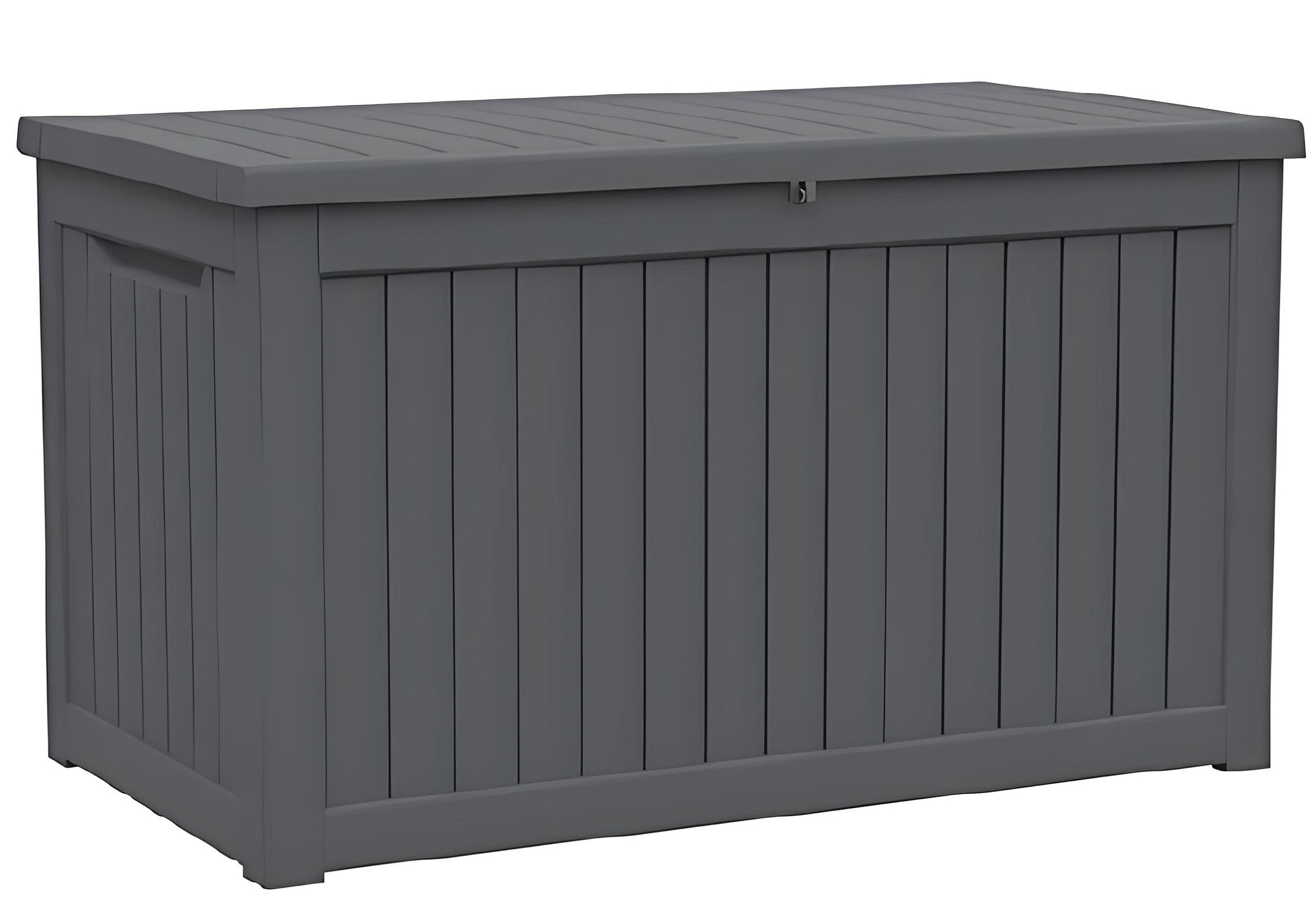 58" Black Polypropylene Water Resistant Deck Box