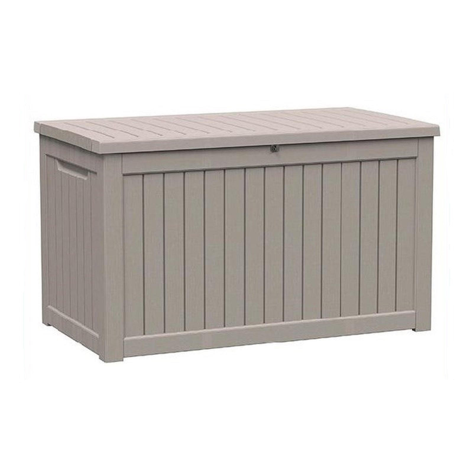 58" Light Brown Polypropylene Water Resistant Deck Box