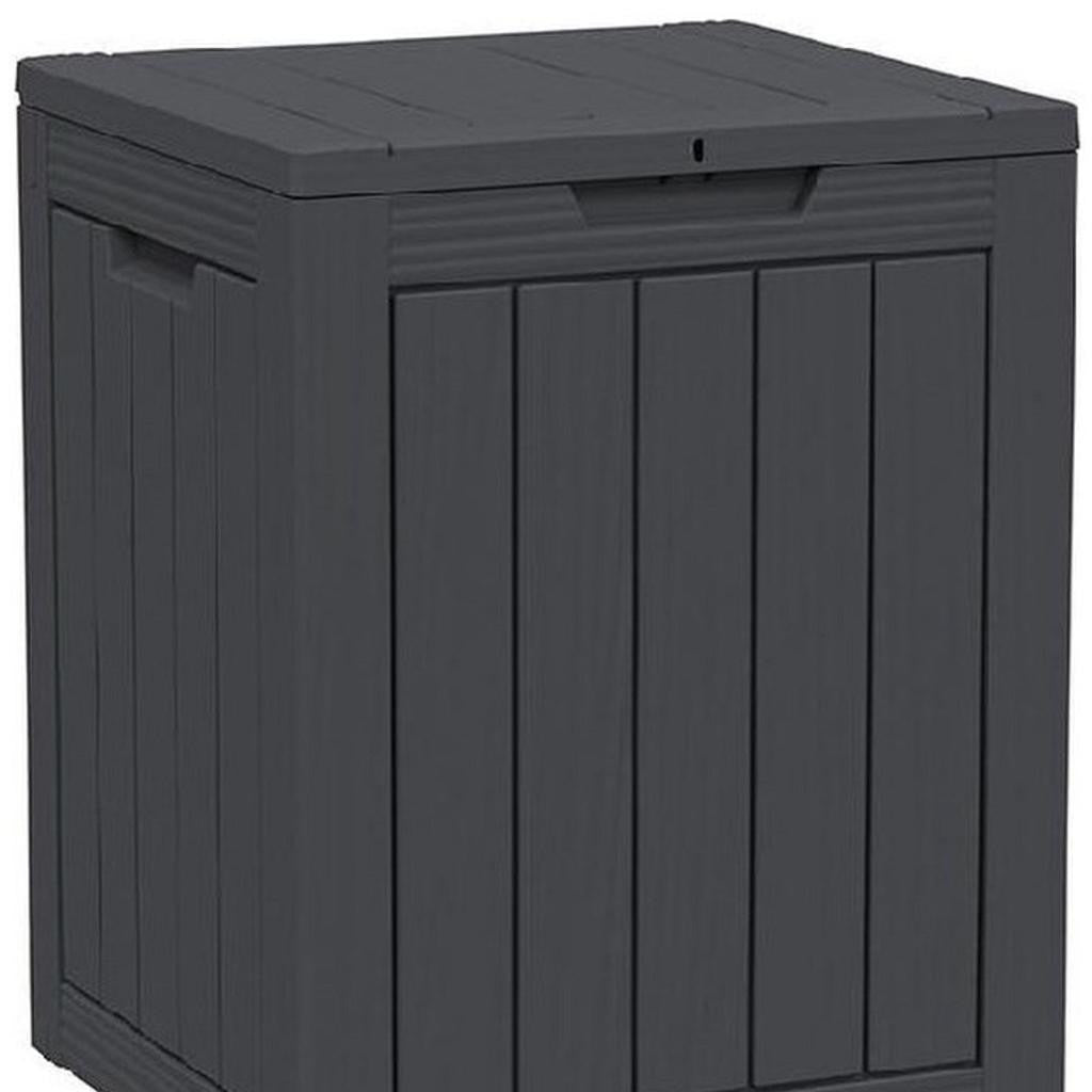 18" Black Polypropylene Water Resistant Deck Box