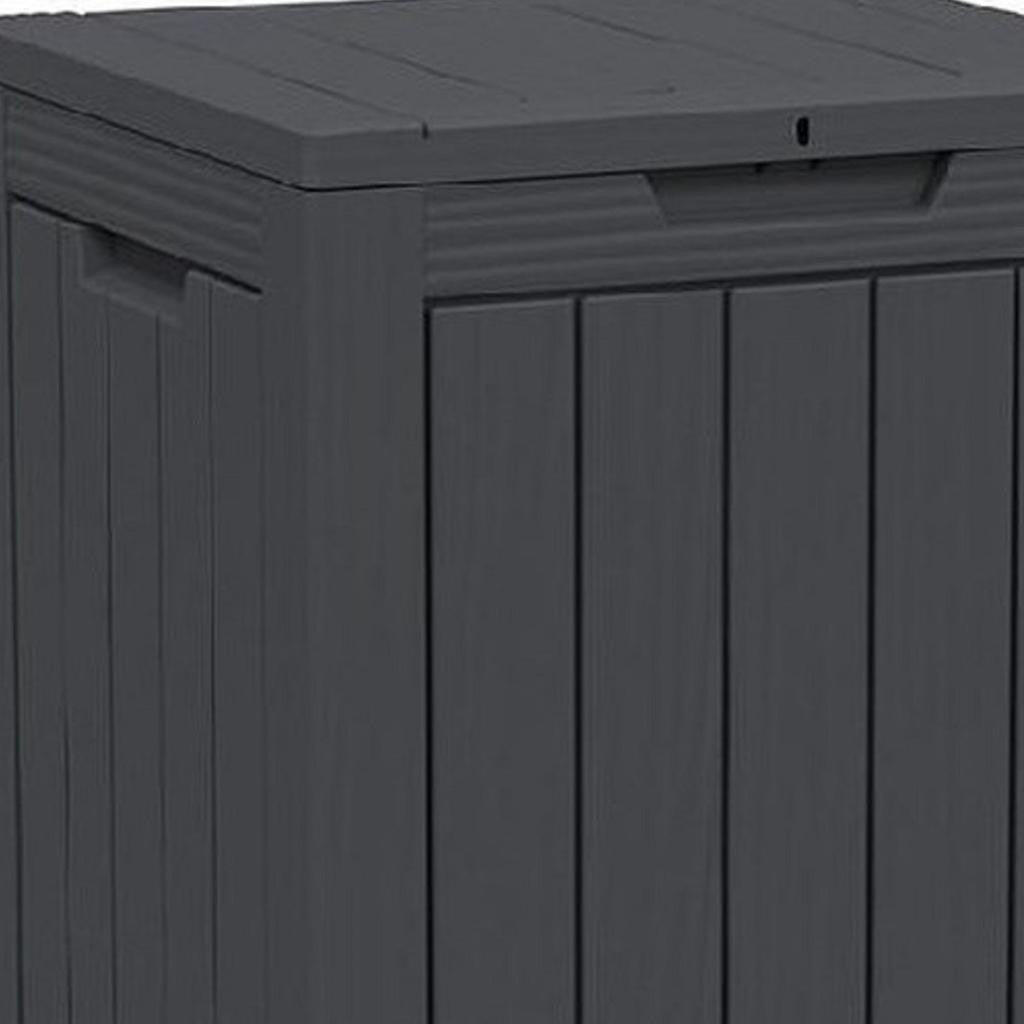 18" Black Polypropylene Water Resistant Deck Box