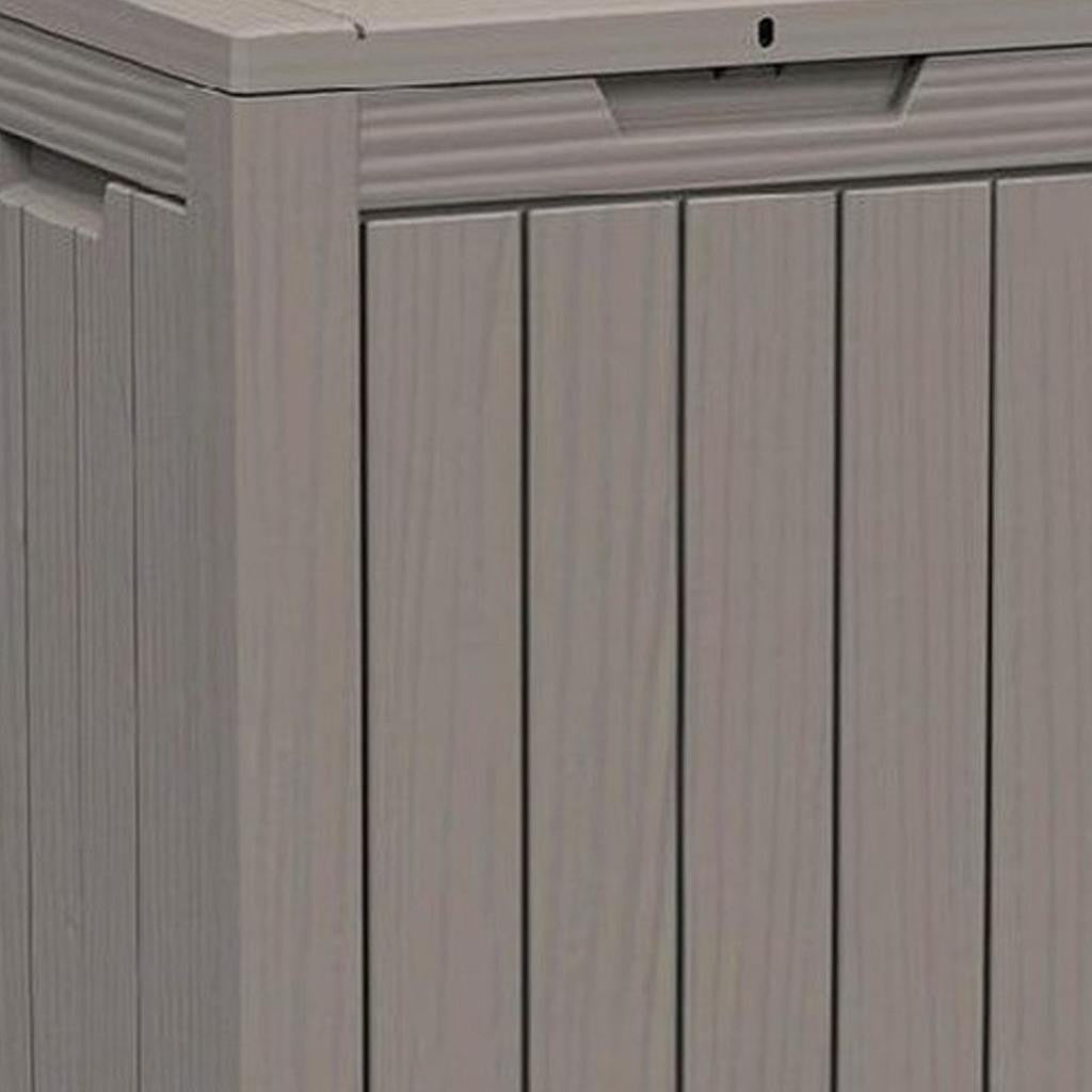 18" Light Brown Polypropylene Water Resistant Deck Box
