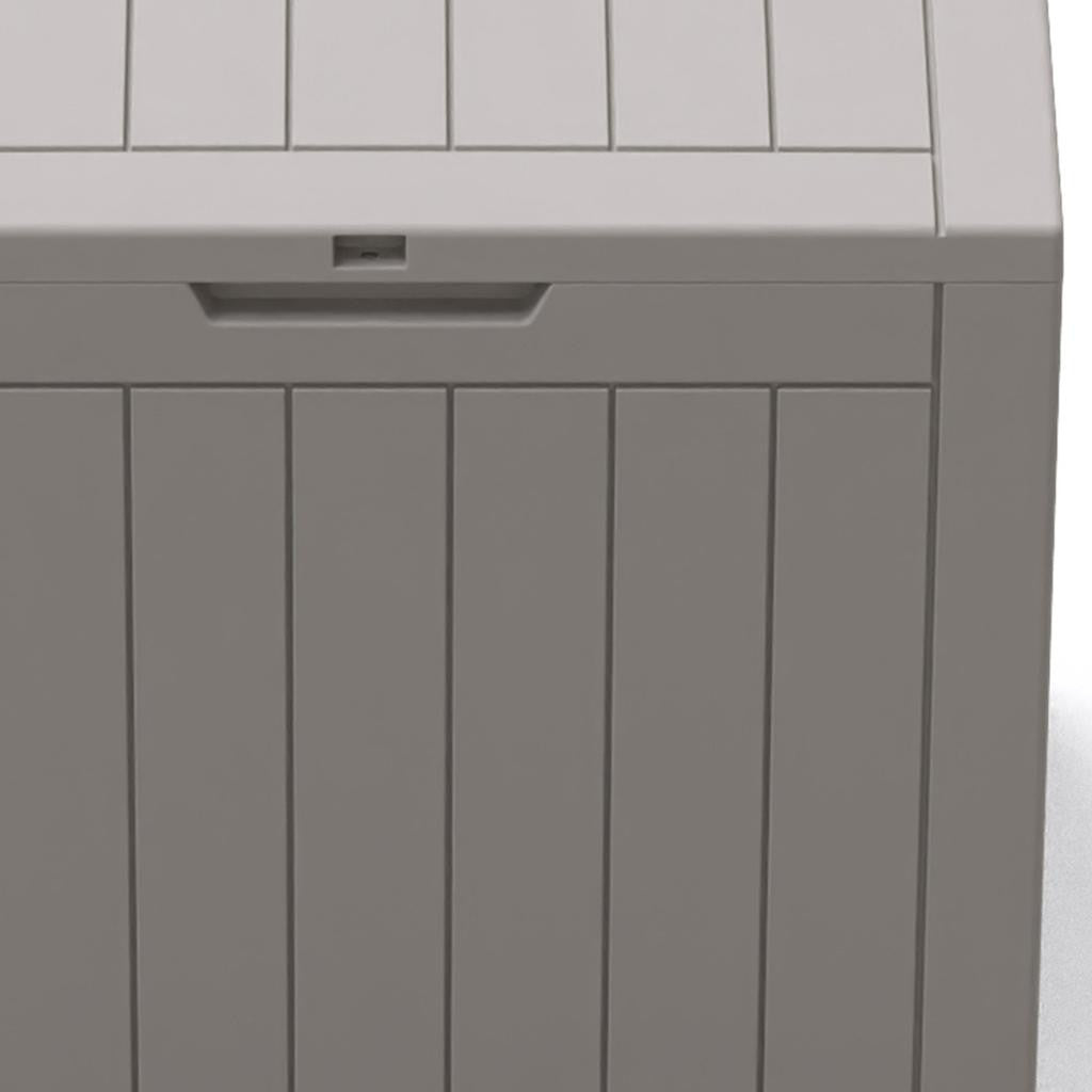 22" Light Brown Polypropylene Water Resistant Deck Box