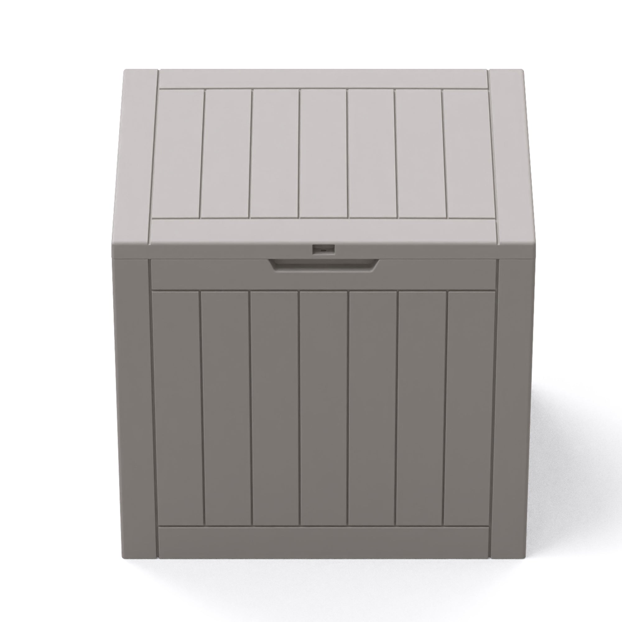 22" Light Brown Polypropylene Water Resistant Deck Box