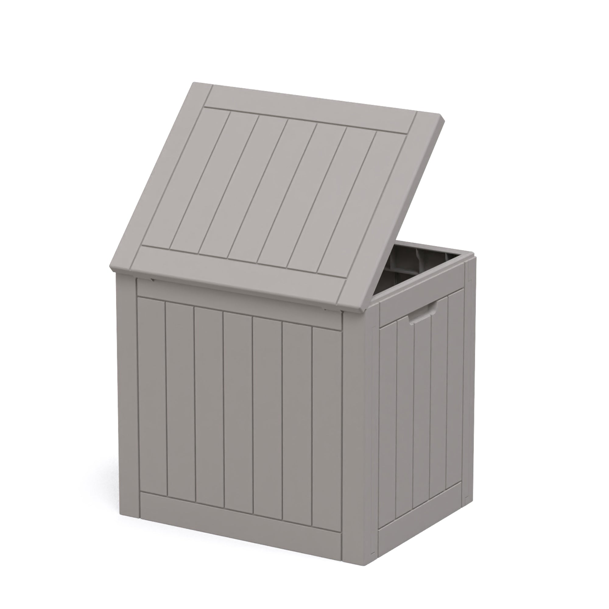 22" Light Brown Polypropylene Water Resistant Deck Box
