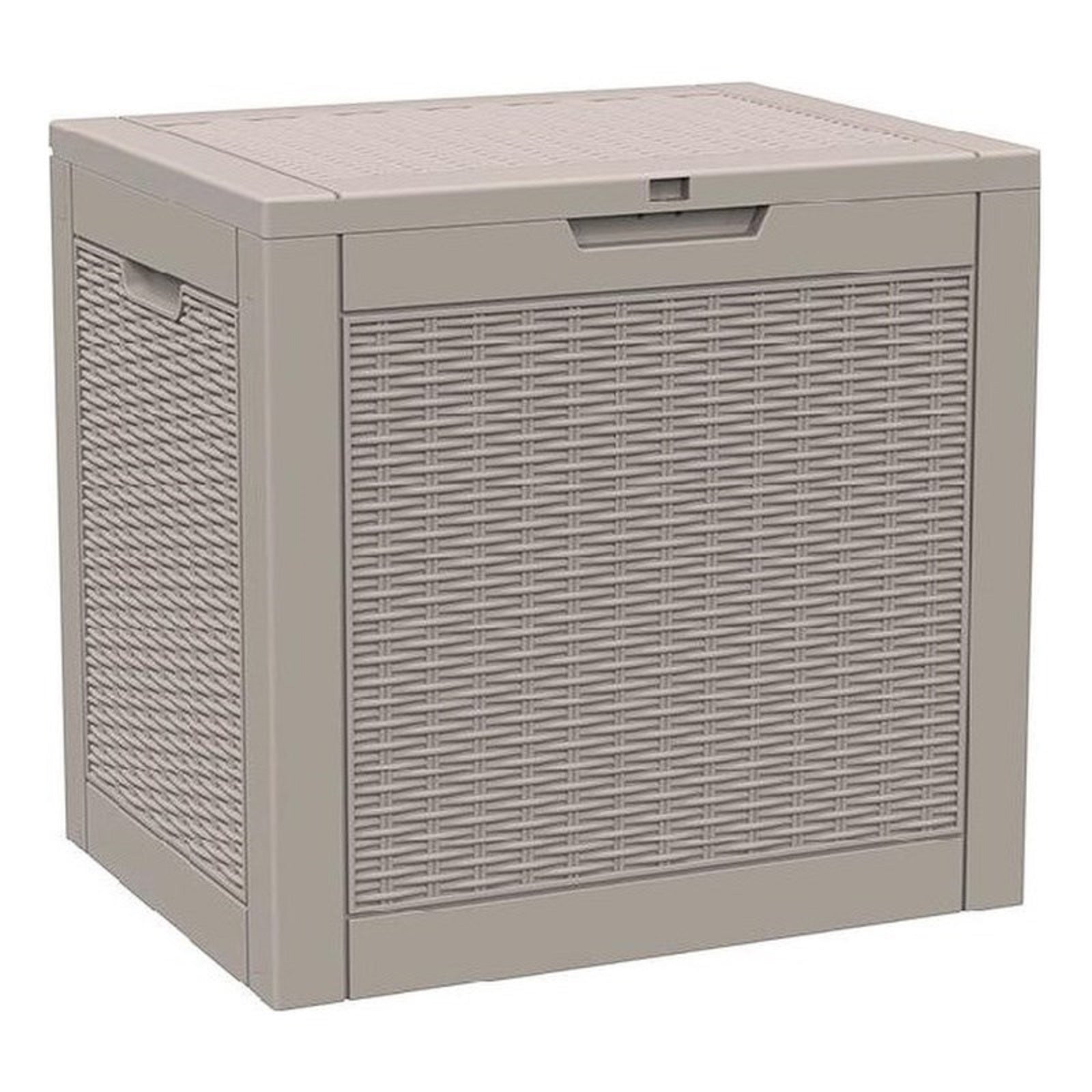 22" Light Brown Polypropylene Water Resistant Deck Box