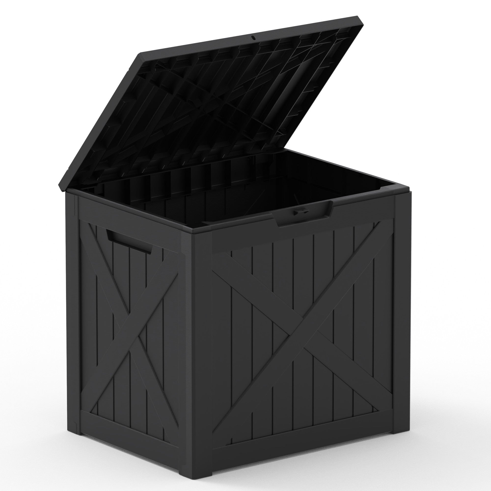 22" Black Polypropylene Water Resistant Deck Box