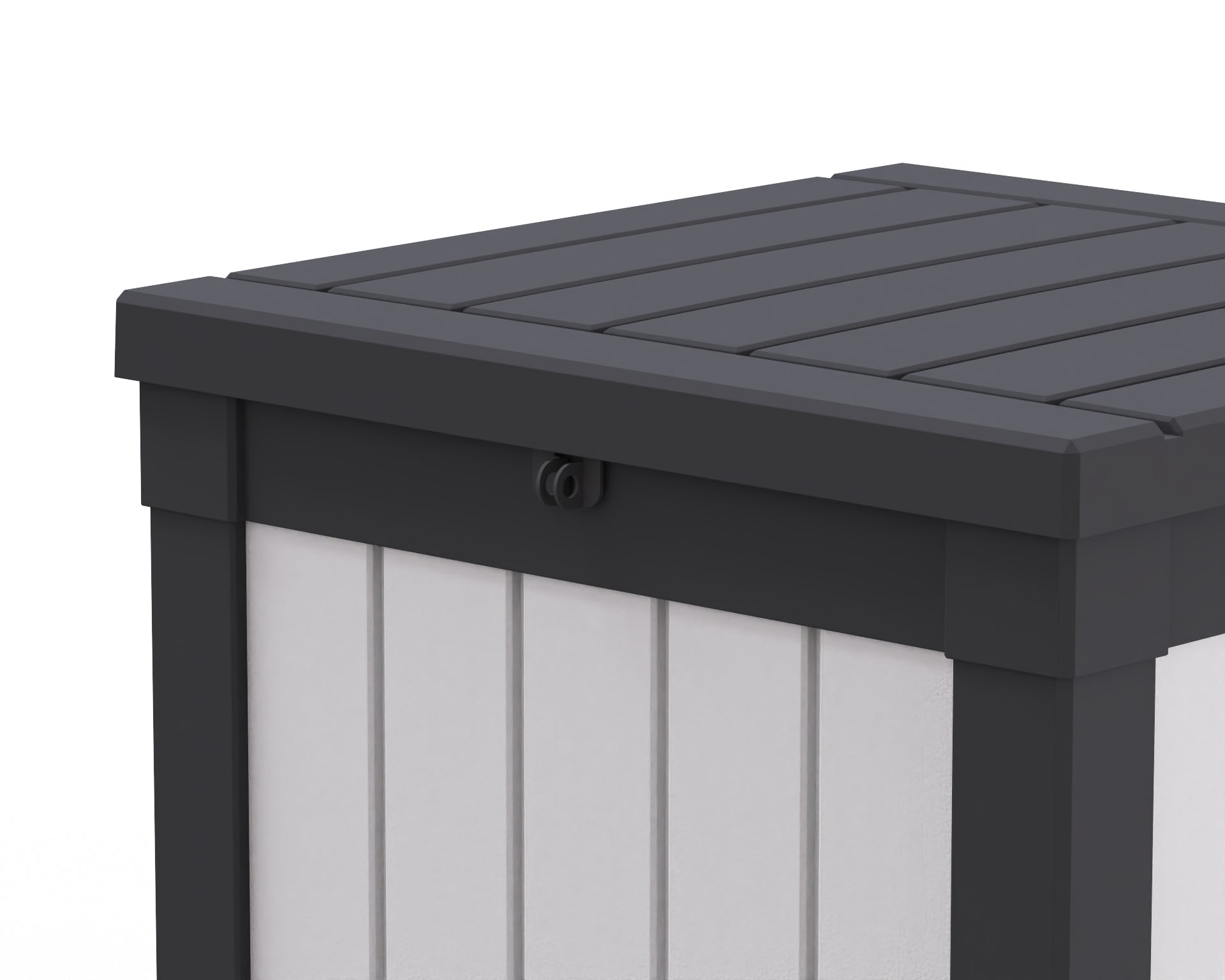 22" White Polypropylene Water Resistant Deck Box