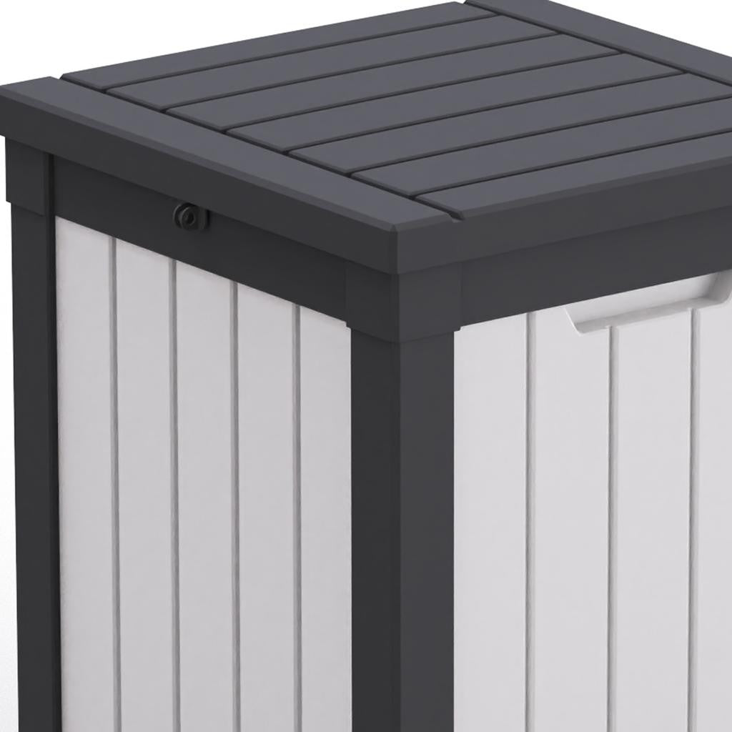 22" White Polypropylene Water Resistant Deck Box