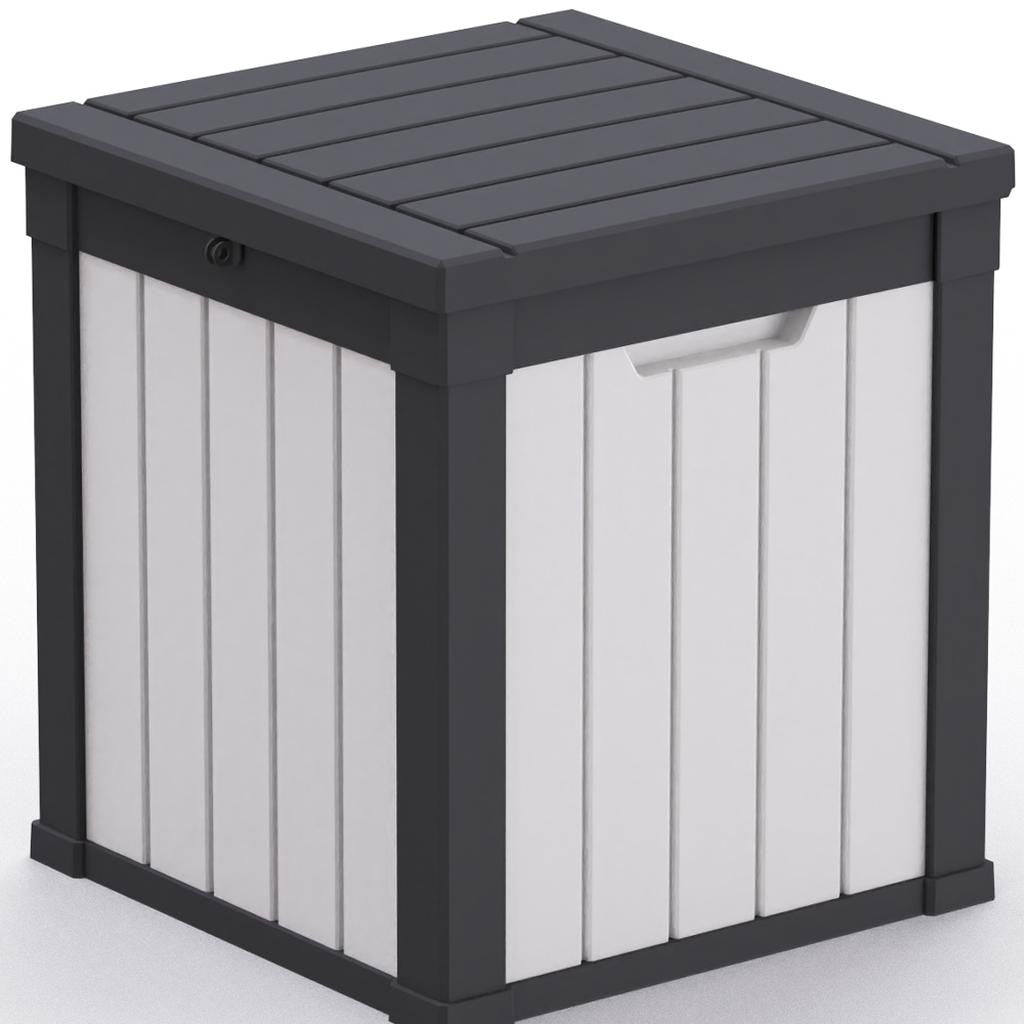 22" White Polypropylene Water Resistant Deck Box