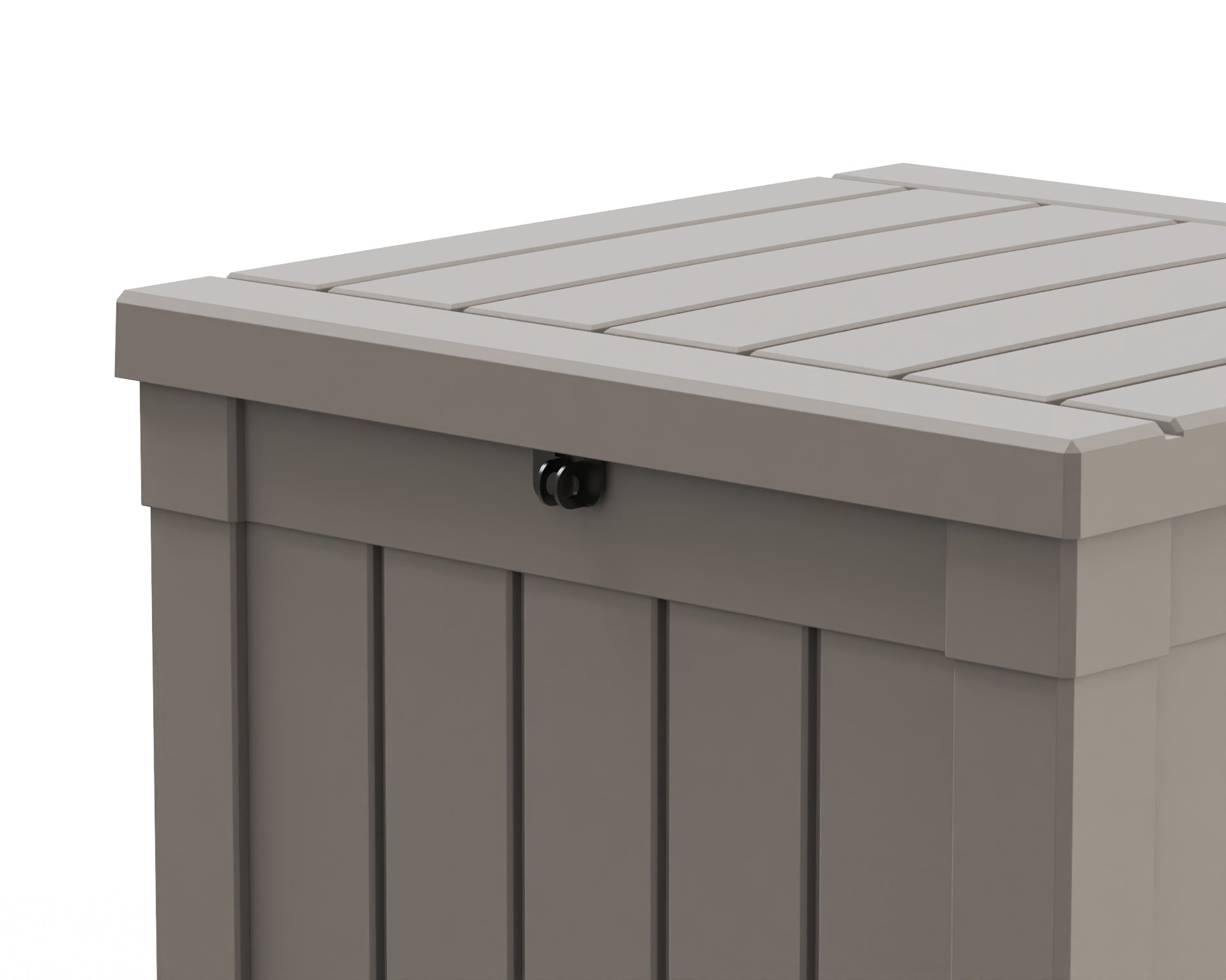 22" Light Brown Polypropylene Water Resistant Deck Box