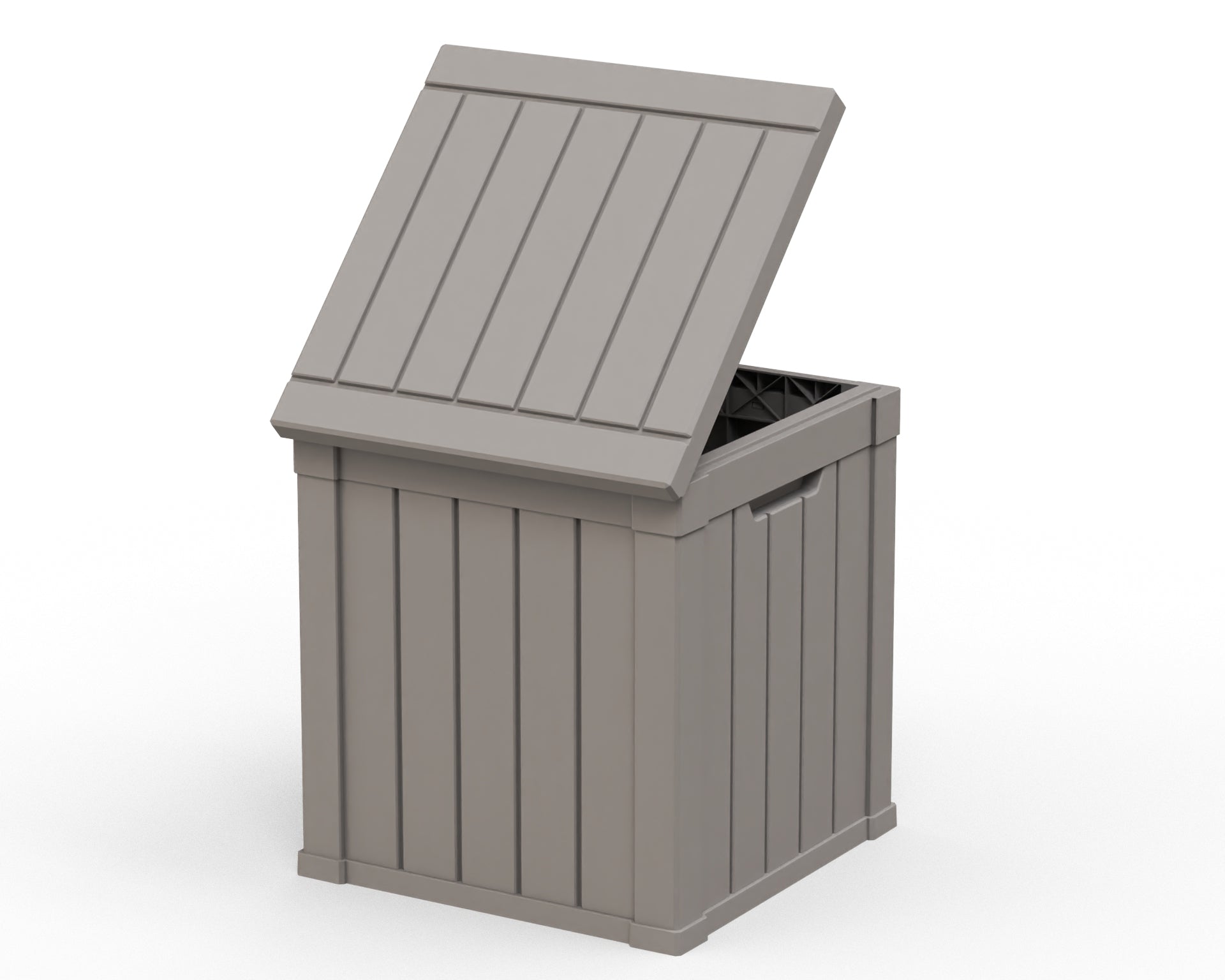 22" Light Brown Polypropylene Water Resistant Deck Box