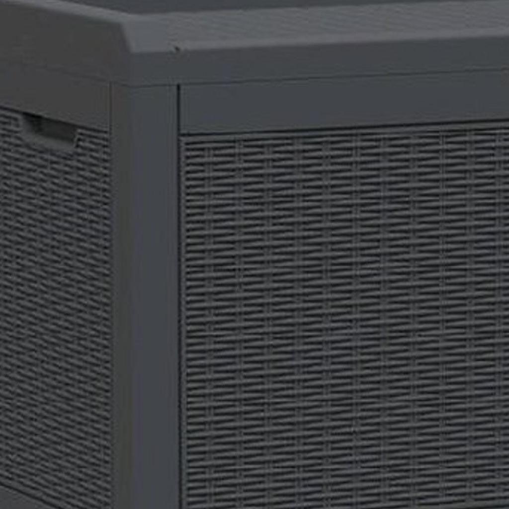 42" Black Polypropylene Water Resistant Deck Box