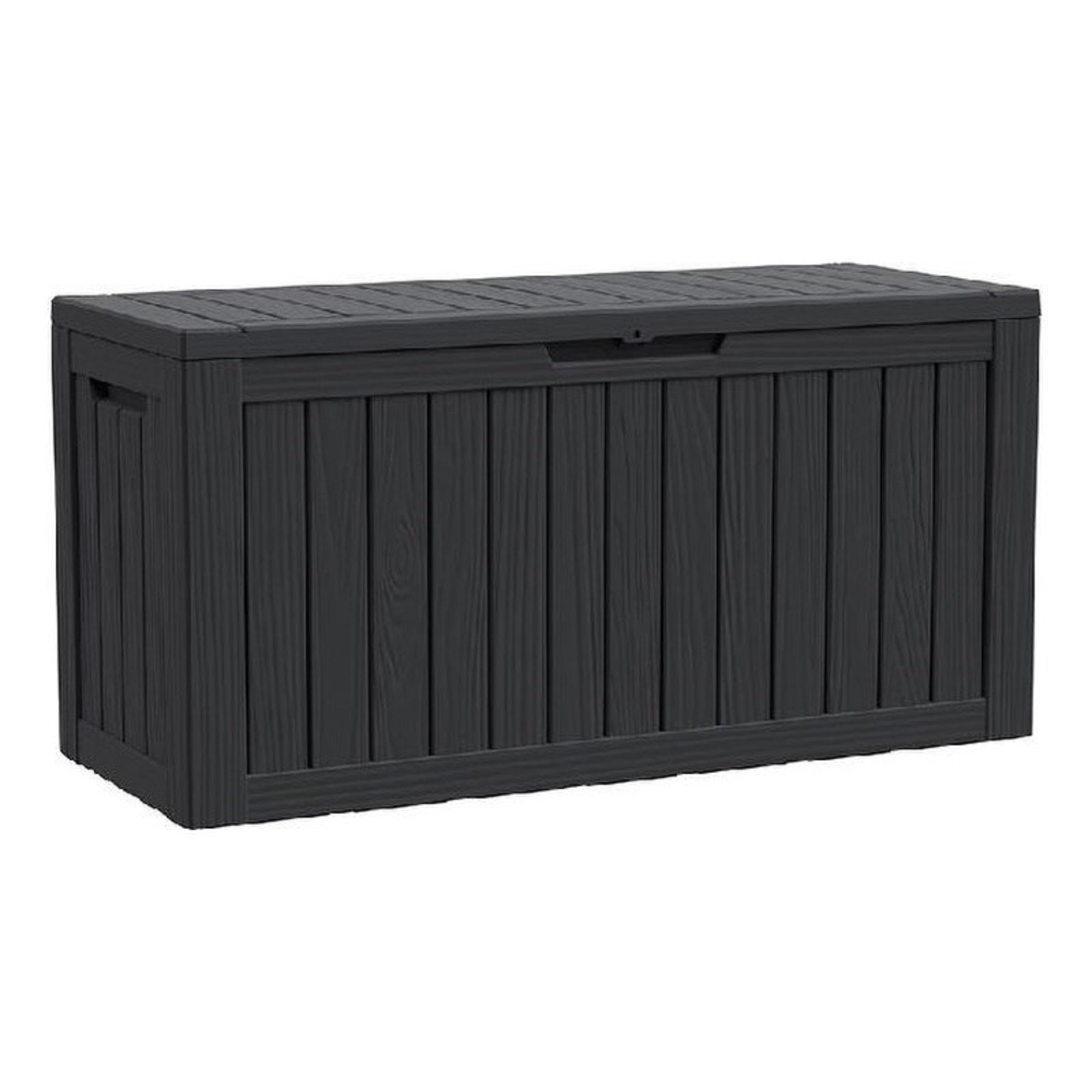 46" Black Polypropylene Water Resistant Deck Box