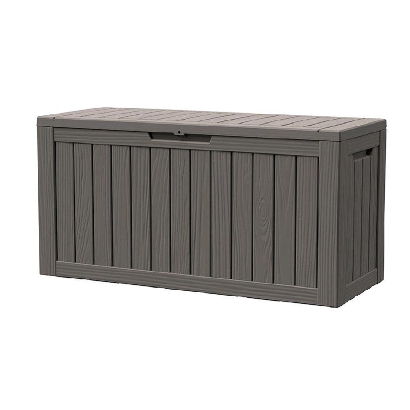46" Light Brown Polypropylene Water Resistant Deck Box