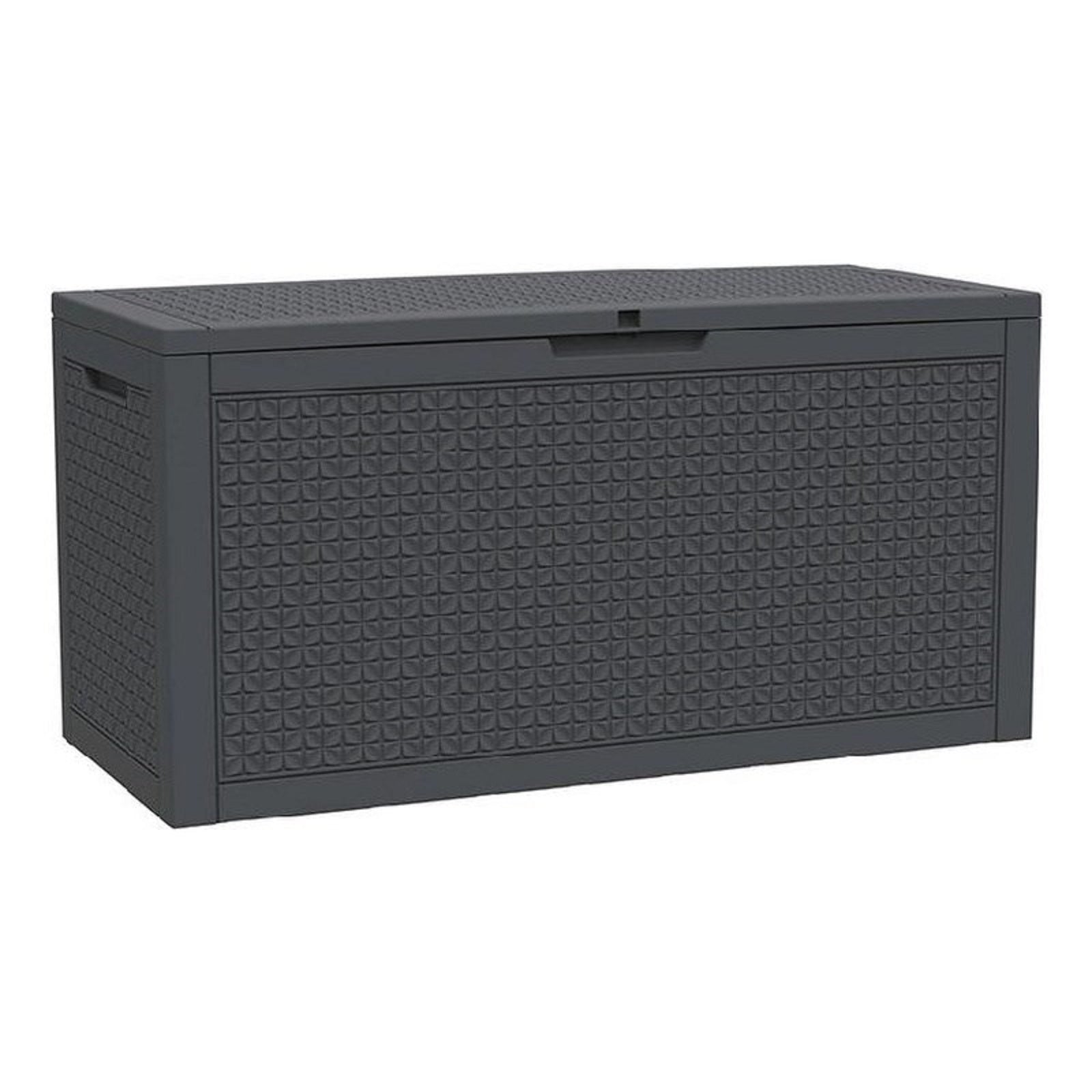 48" Black Polypropylene Water Resistant Deck Box