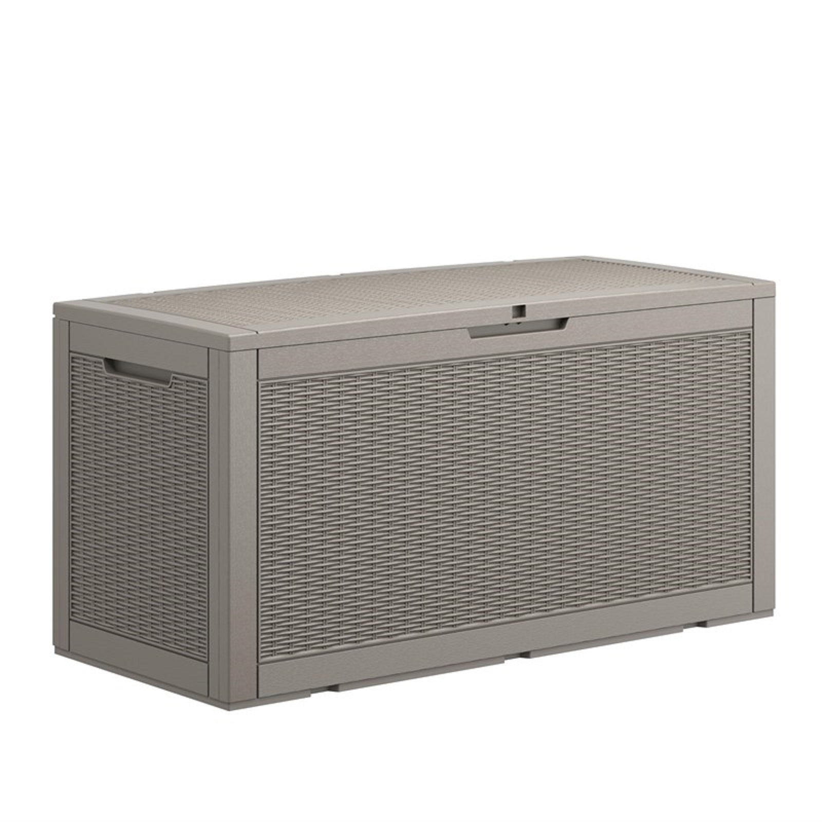 48" Light Brown Polypropylene Water Resistant Deck Box