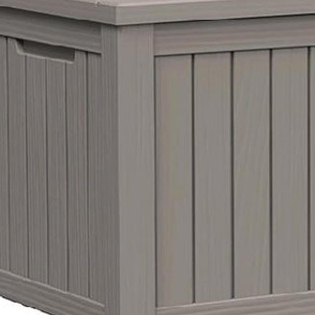 54" Light Brown Polypropylene Water Resistant Deck Box