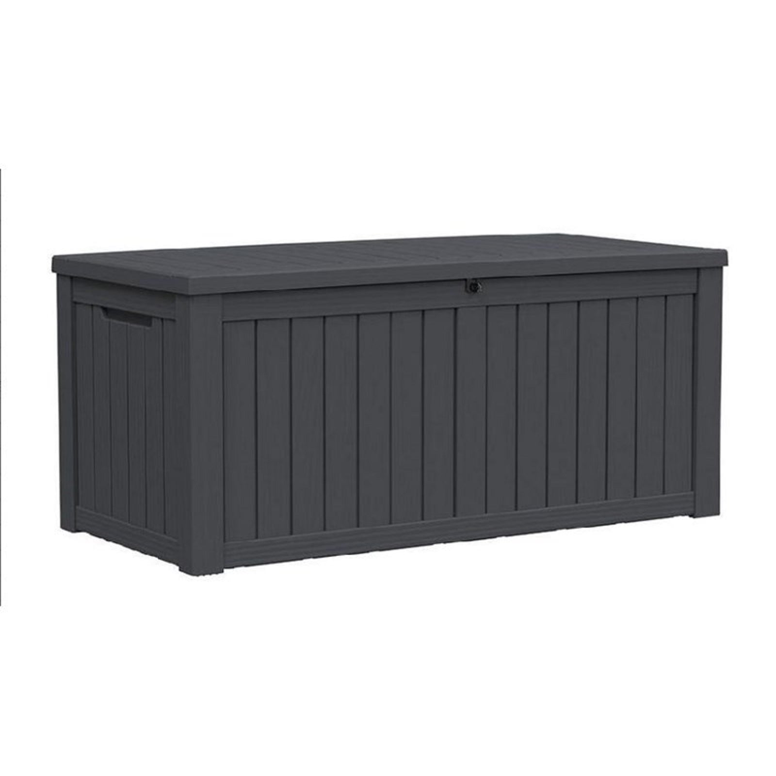 54" Black Polypropylene Water Resistant Deck Box