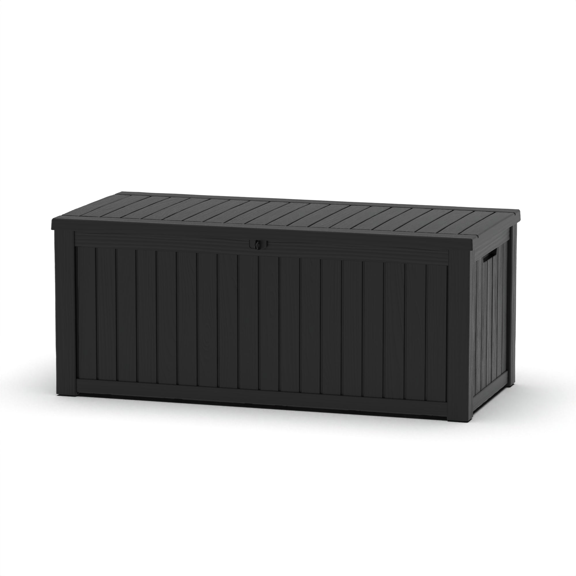 54" Black Polypropylene Water Resistant Deck Box